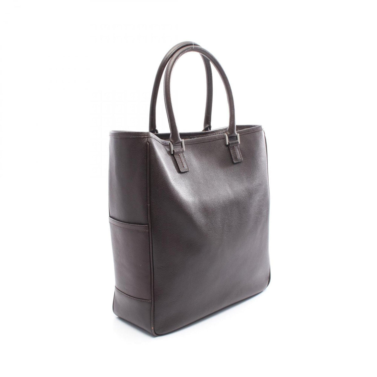 Burberry Brown Leather Handbag Tote Bag (Pre-Owned)