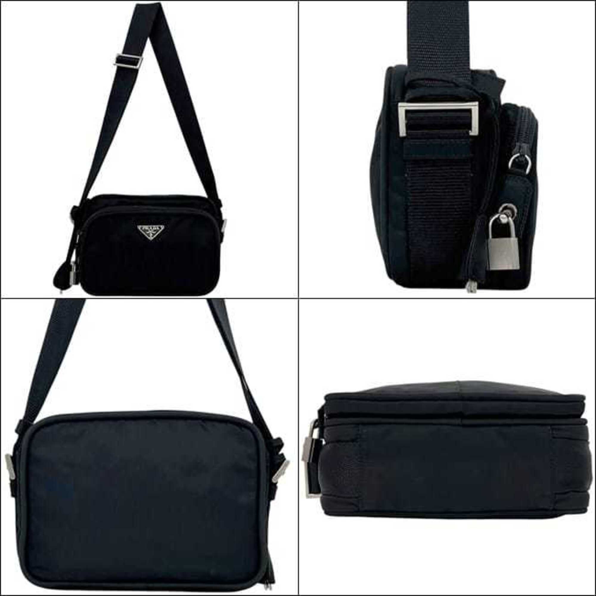 Prada Black Nero Nylon Shoulder Bag (Pre-Owned)