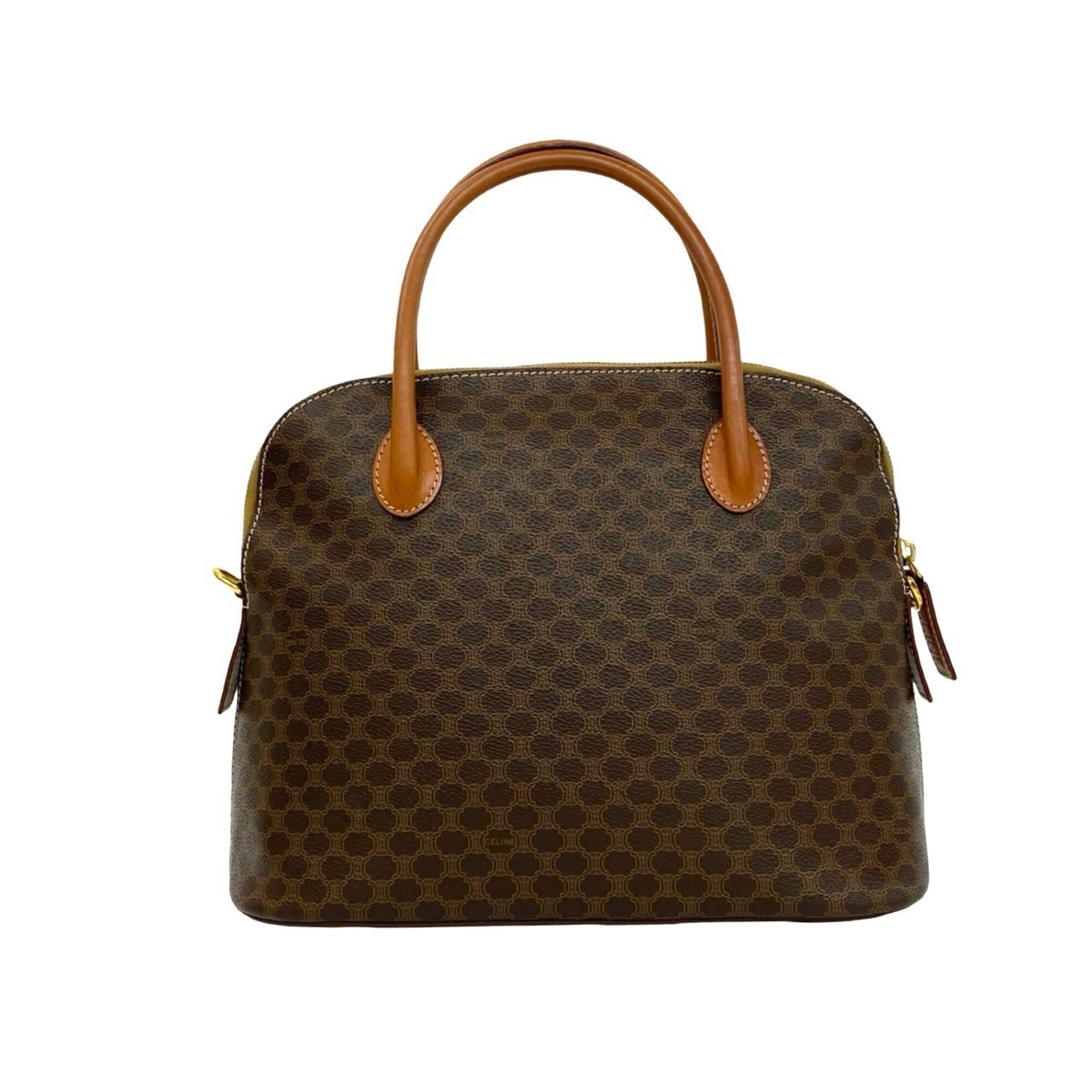 Celine Brown Pvc Leather Handbag Shoulder Bag (Pre-Owned)