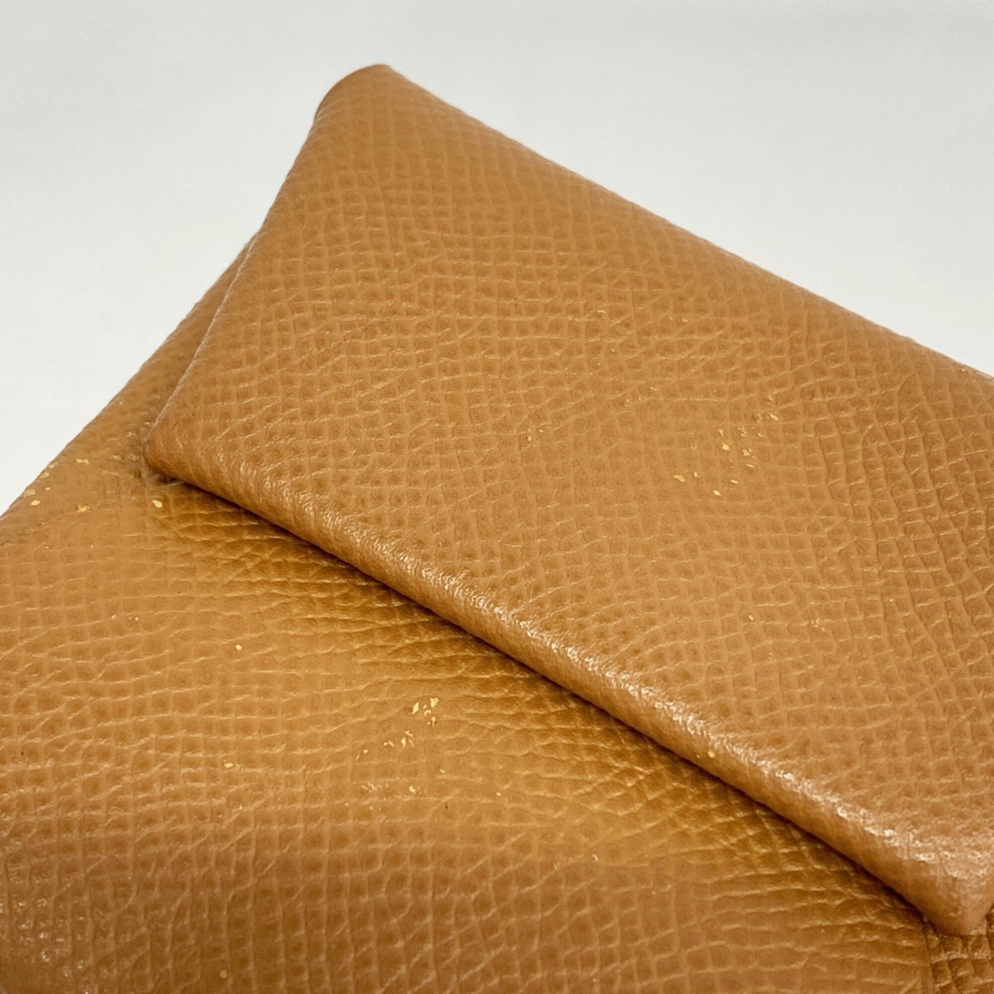 Hermes Gold Epsom Leather Coin Purse/Coin Case (Pre-Owned)