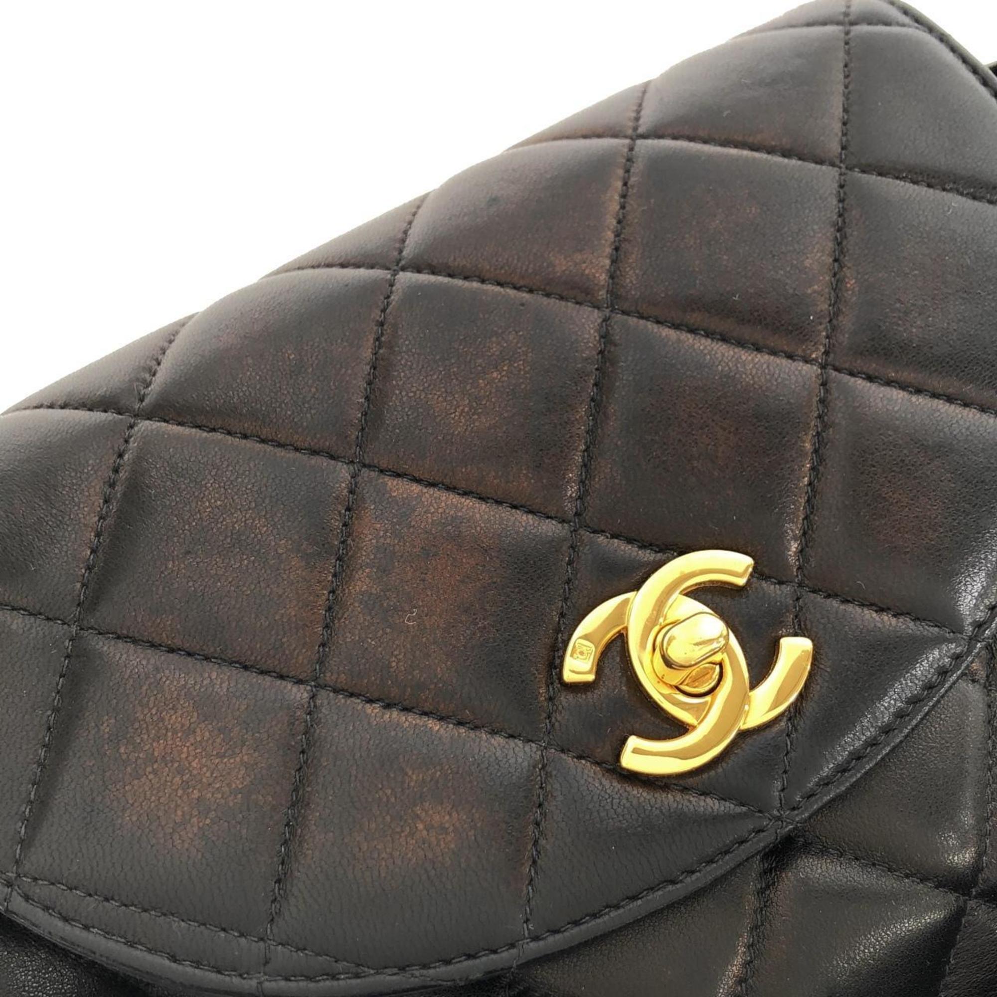 Chanel Black Leather Backpack (Pre-Owned)