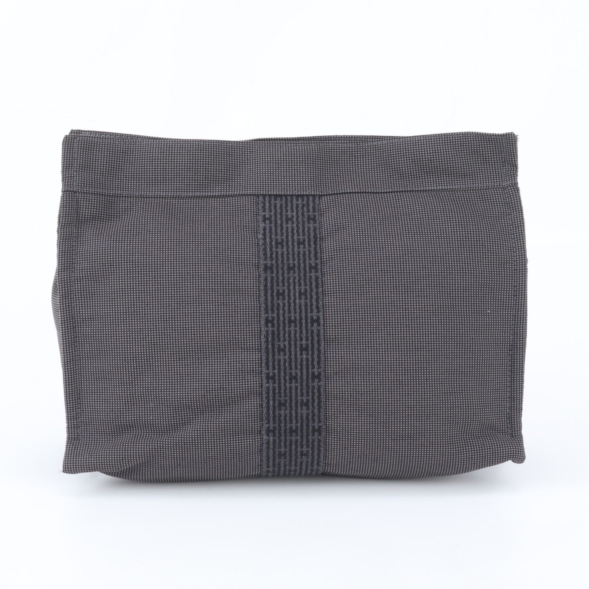 Hermes Black Gray Clutch Bag Pouch (Pre-Owned)