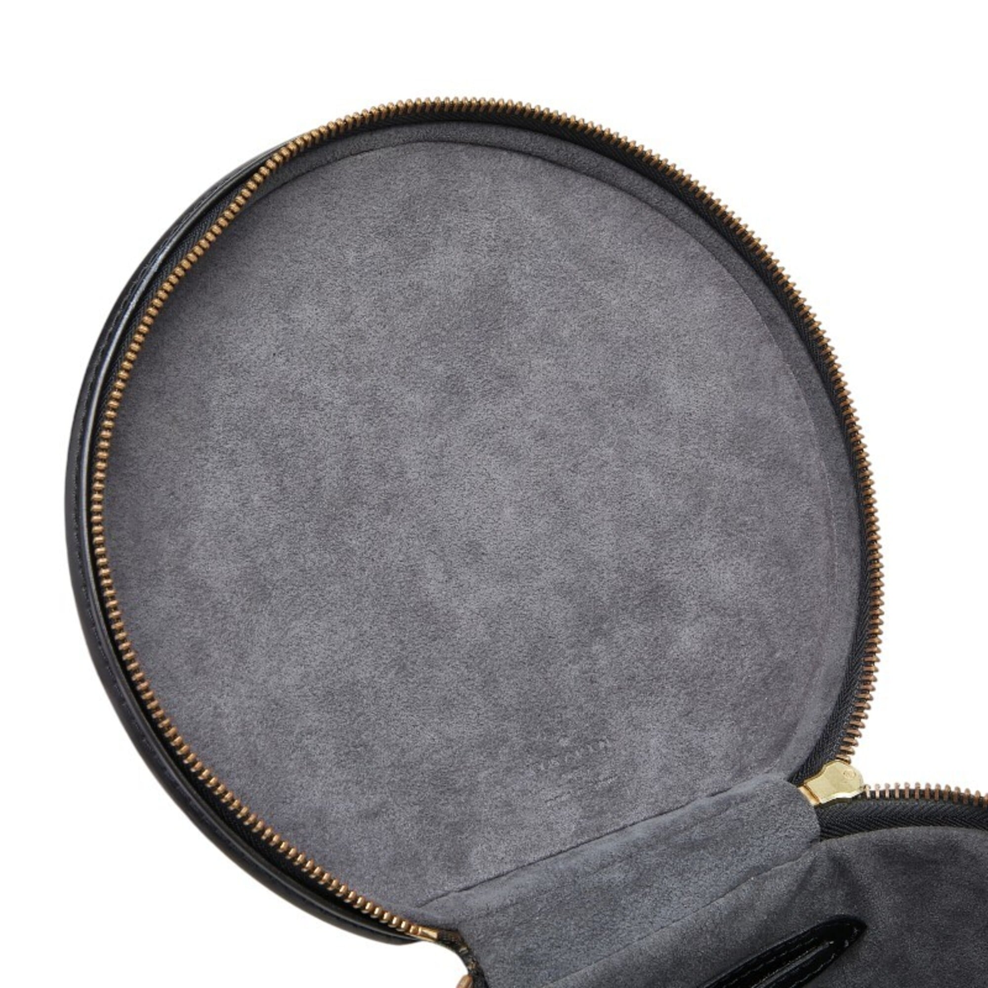 Louis Vuitton Black Noir Leather Handbag Vanity Bag (Pre-Owned)