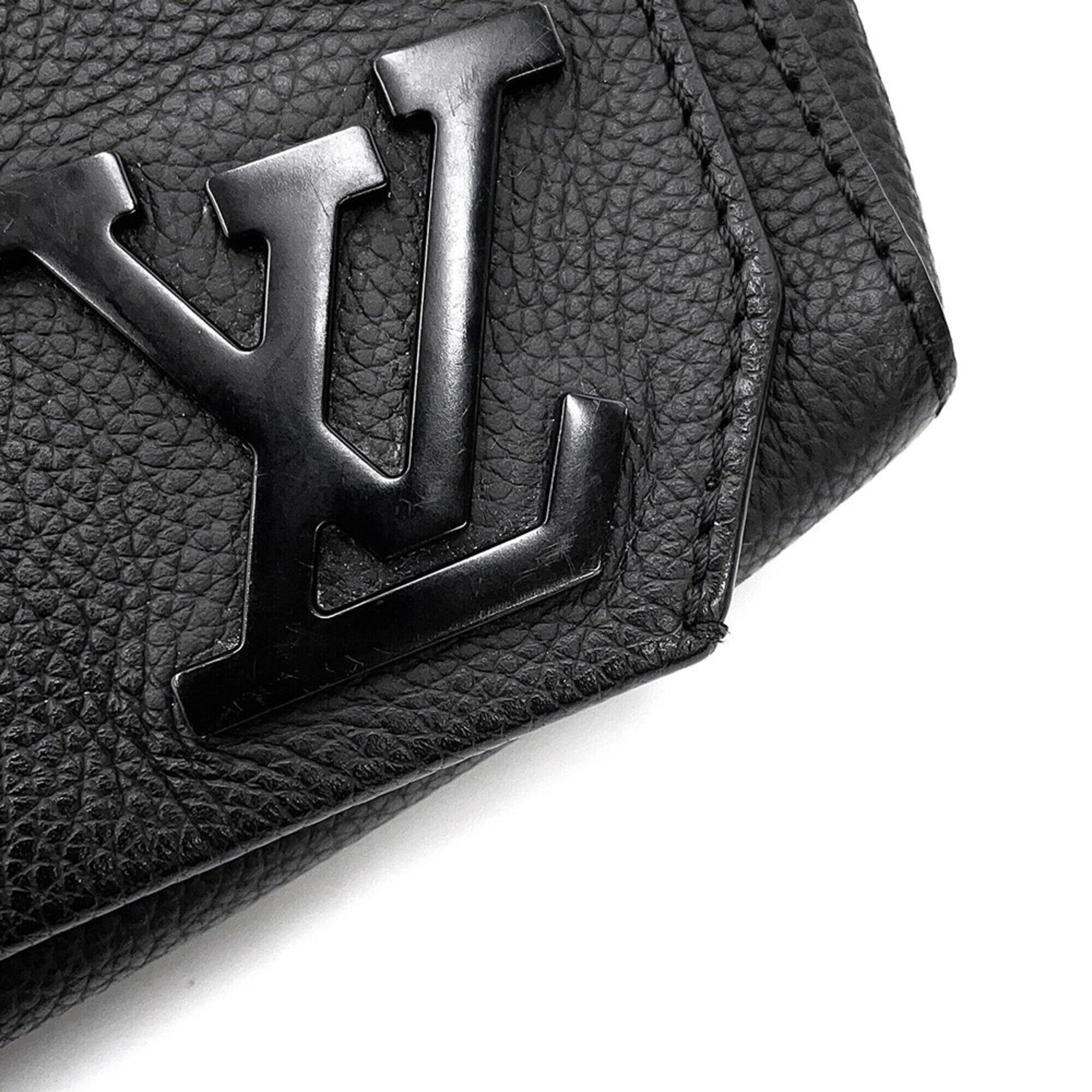 Louis Vuitton Black Noir Leather Handbag Sling Bag (Pre-Owned)
