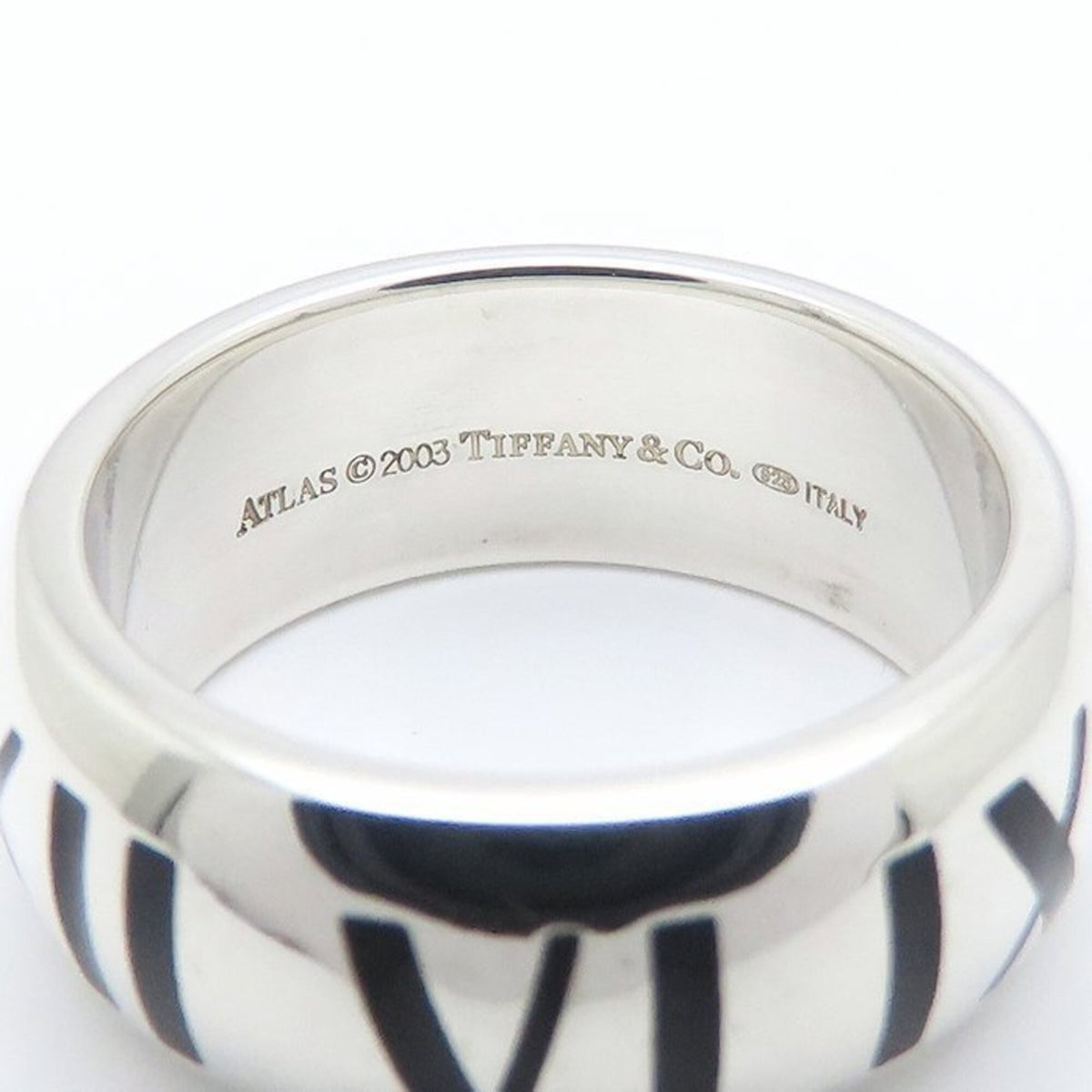 Tiffany Atlas Silver 925 Band Ring (Pre-Owned)