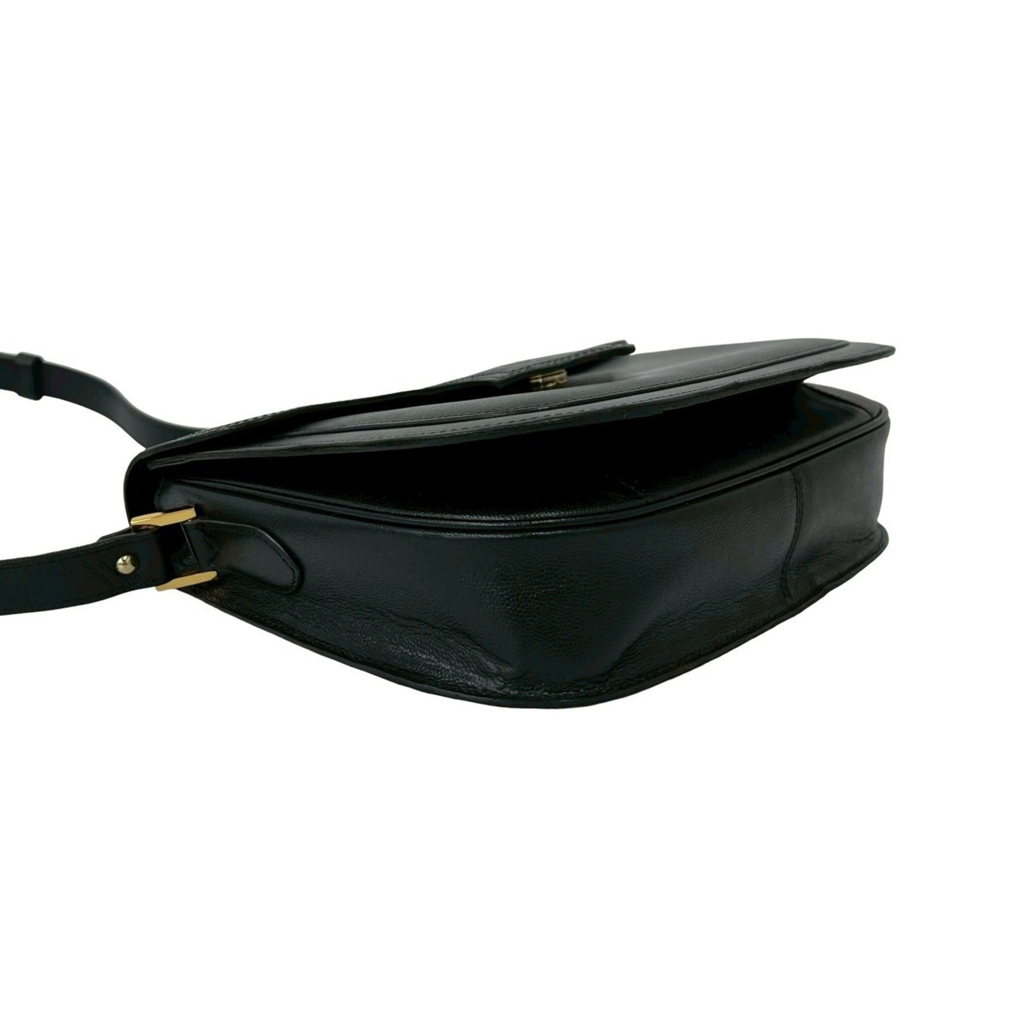 Yves Saint Laurent Black Leather Shoulder Bag (Pre-Owned)