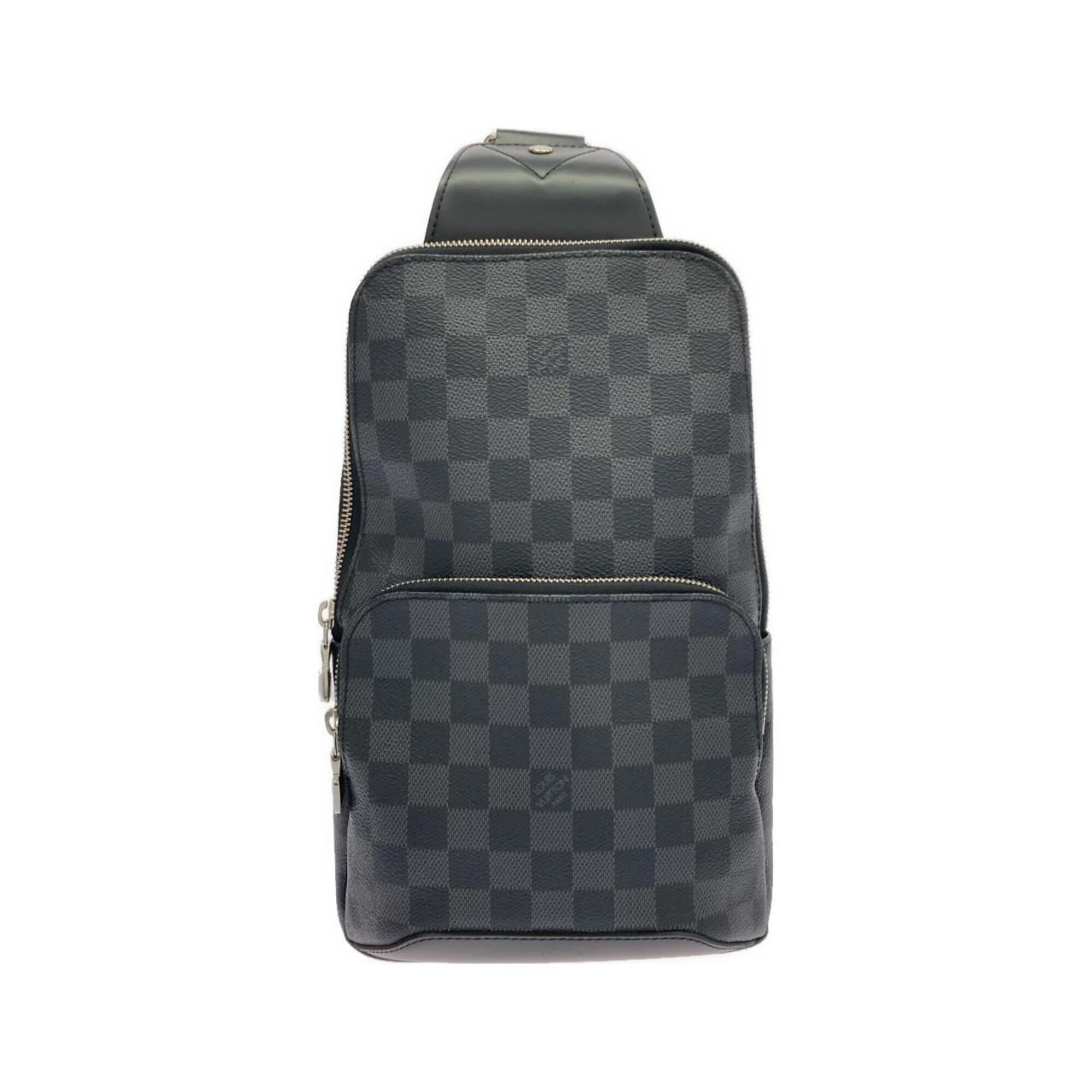 Louis Vuitton Graphite Coated Canvas Shoulder Bag (Pre-Owned)