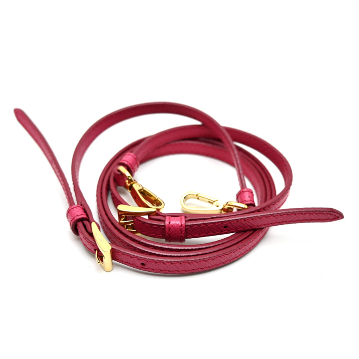Prada Pink Leather Shoulder Bag (Pre-Owned)