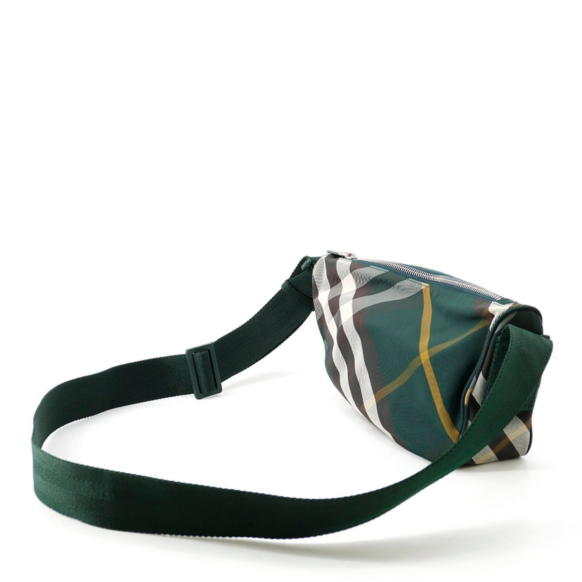 Burberry Brown Green Ivory Yellow Nylon Shoulder Bag Sling Bag (Pre-Owned)