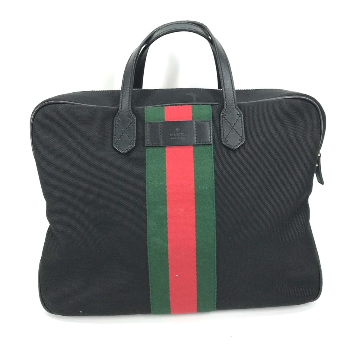 Gucci Black Leather Tote Bag (Pre-Owned)