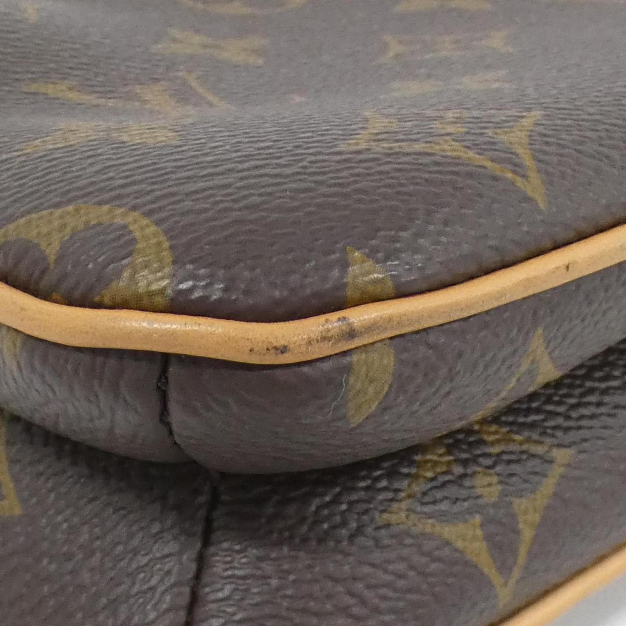 Louis Vuitton Brown Coated Canvas Pochette Shoulder Bag (Pre-Owned)