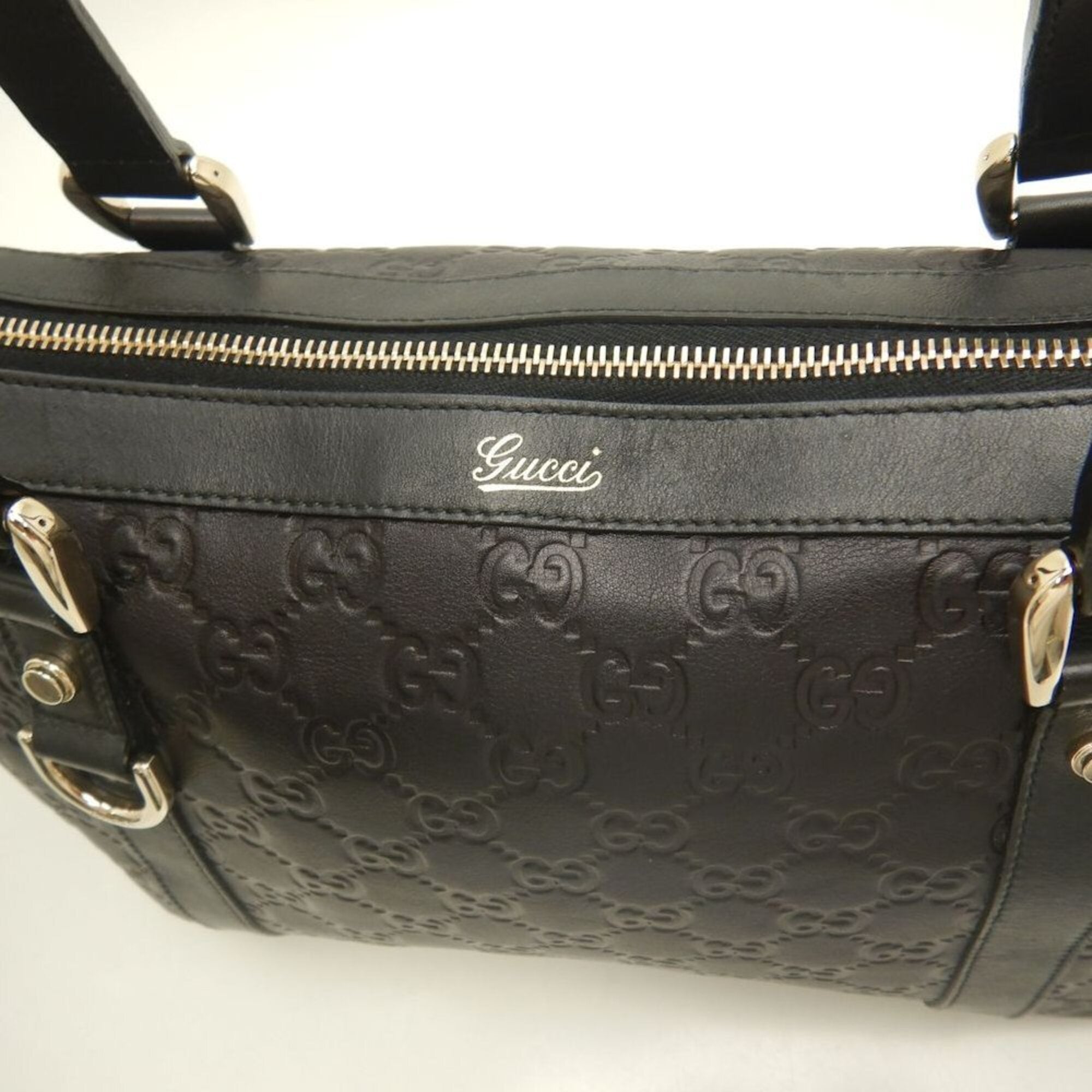 Gucci Black Leather Tote Bag (Pre-Owned)