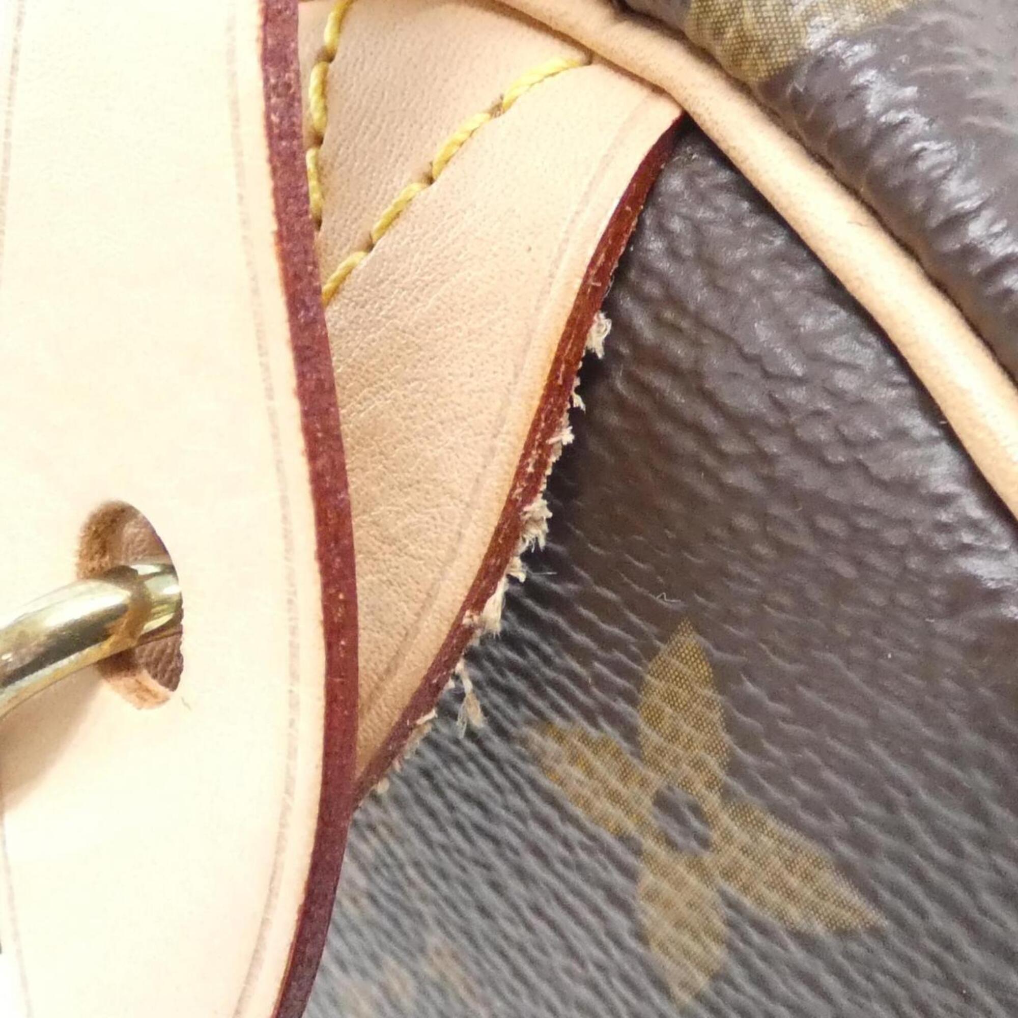 Louis Vuitton Marron Coated Canvas Boston Bag (Pre-Owned)
