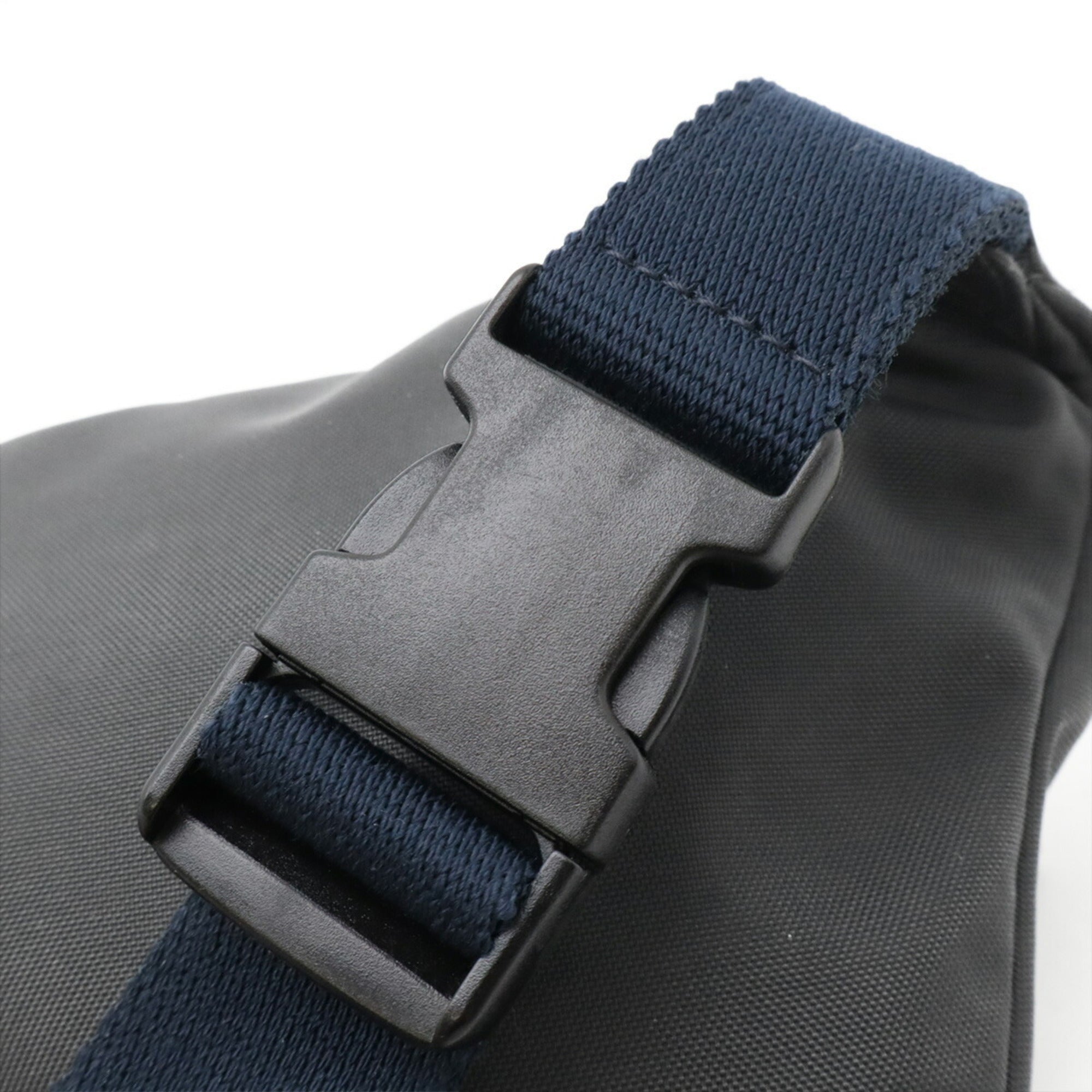 Balenciaga Black Navy Nylon Canvas Fanny Pack (Pre-Owned)