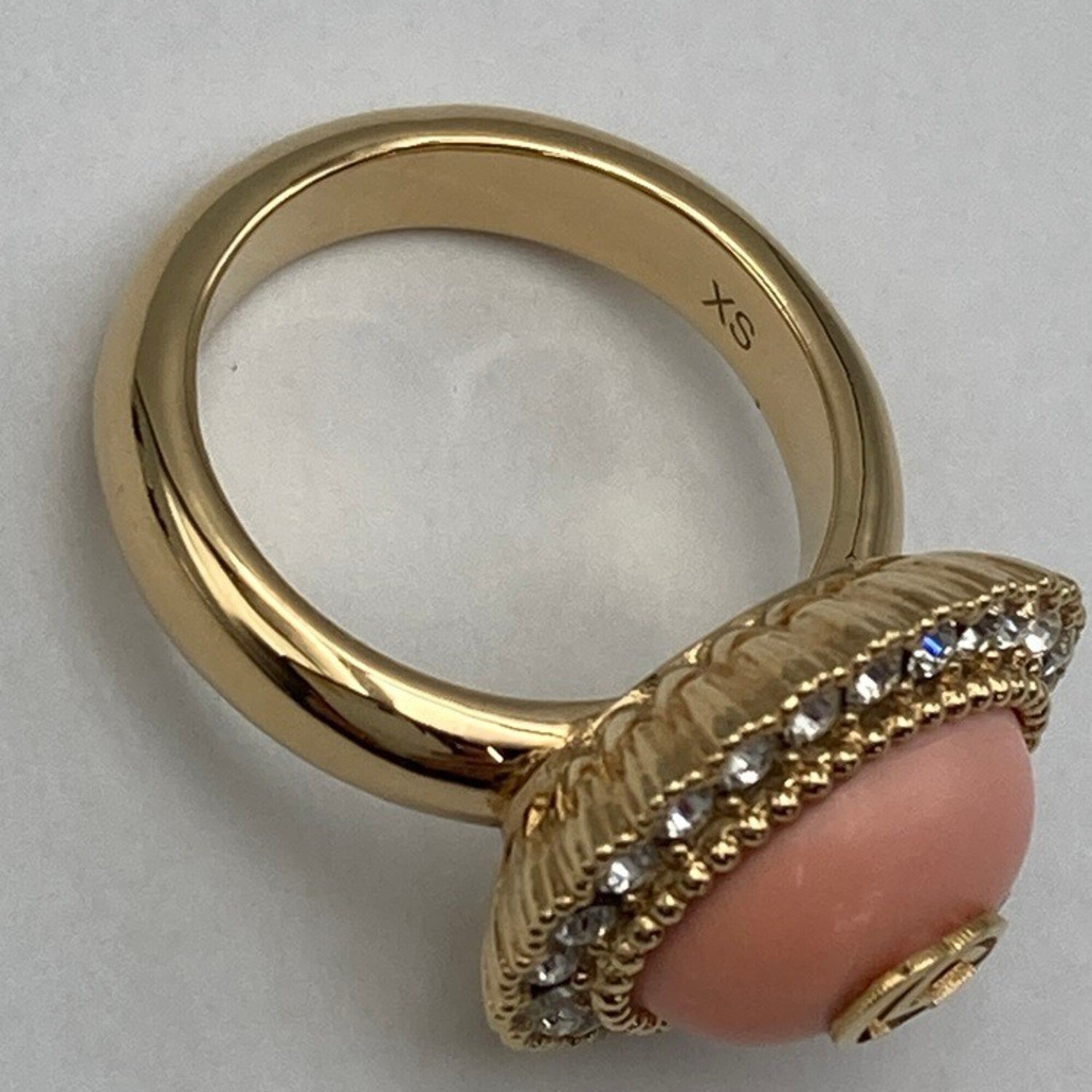 Gucci Pink Metal Band Ring (Pre-Owned)