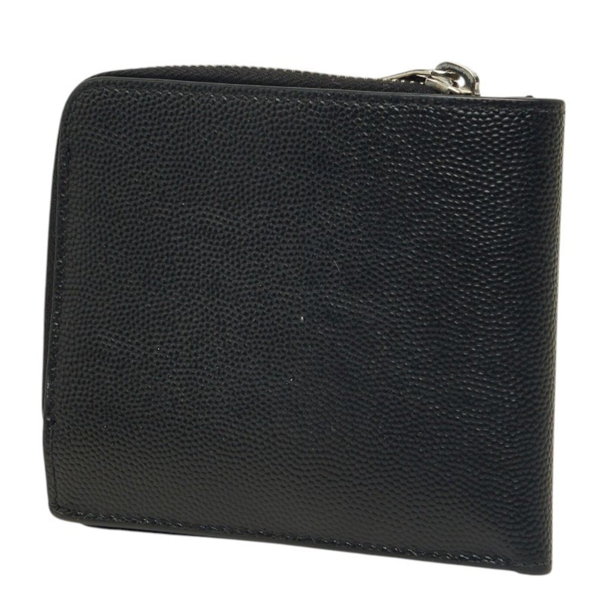 Saint Laurent Black Leather Wallet (Bi-Fold) (Pre-Owned)