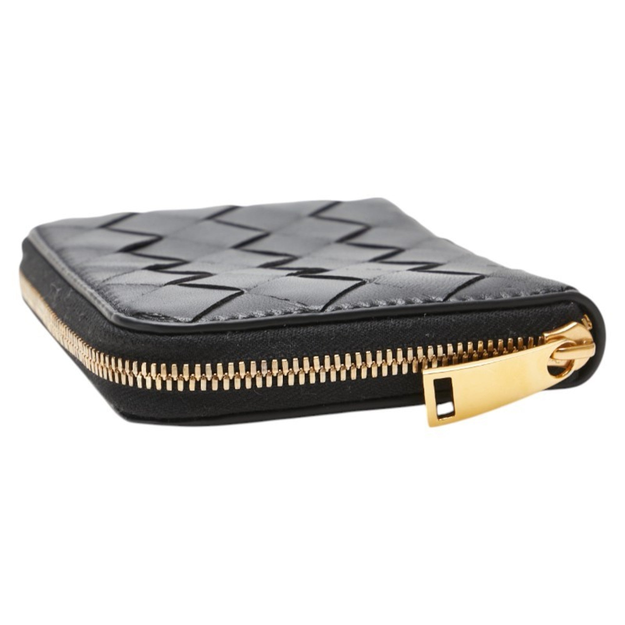 Bottega Veneta Black Leather Wallet (Bi-Fold) (Pre-Owned)