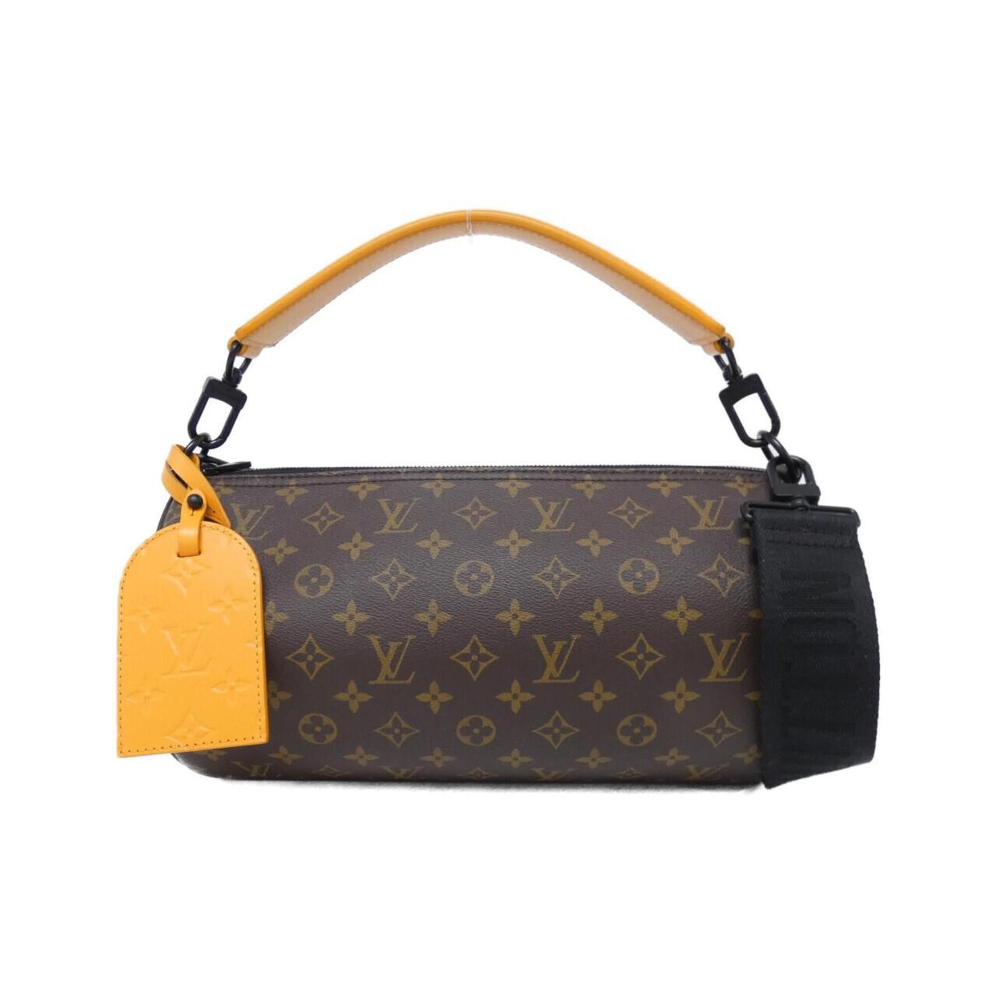 Louis Vuitton Marron Saffron Coated Canvas Shoulder Bag (Pre-Owned)