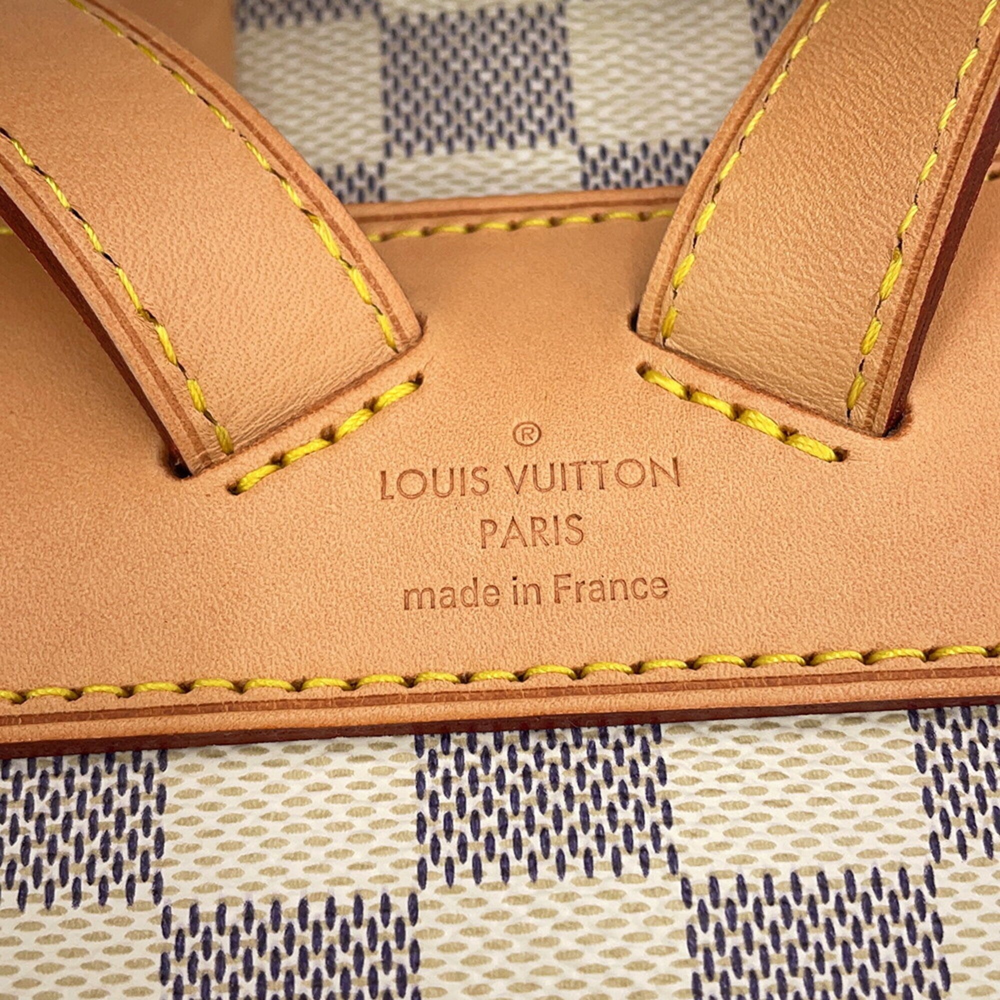 Louis Vuitton Beige Damier Azur Handbag (Pre-Owned)