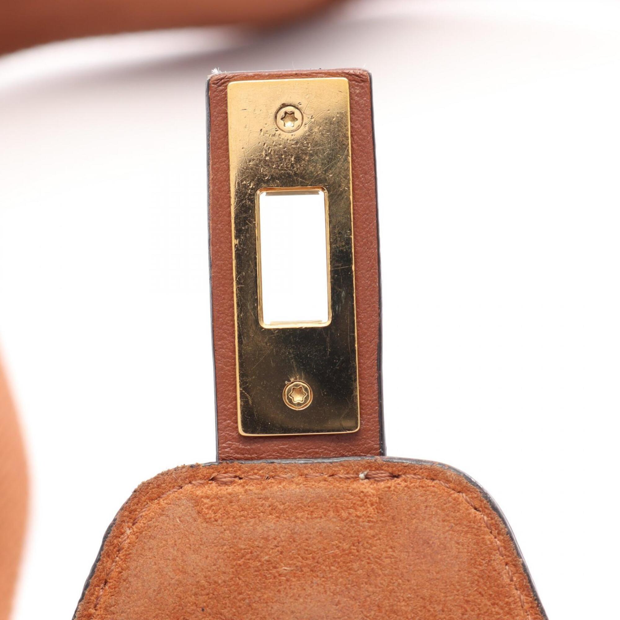 Celine Brown Leather Handbag Shoulder Bag (Pre-Owned)