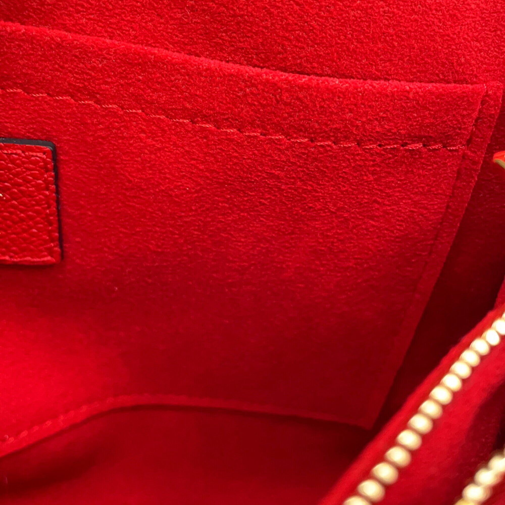 Louis Vuitton Monogram Red Color Monogram Handbag Shoulder Bag (Pre-Owned)