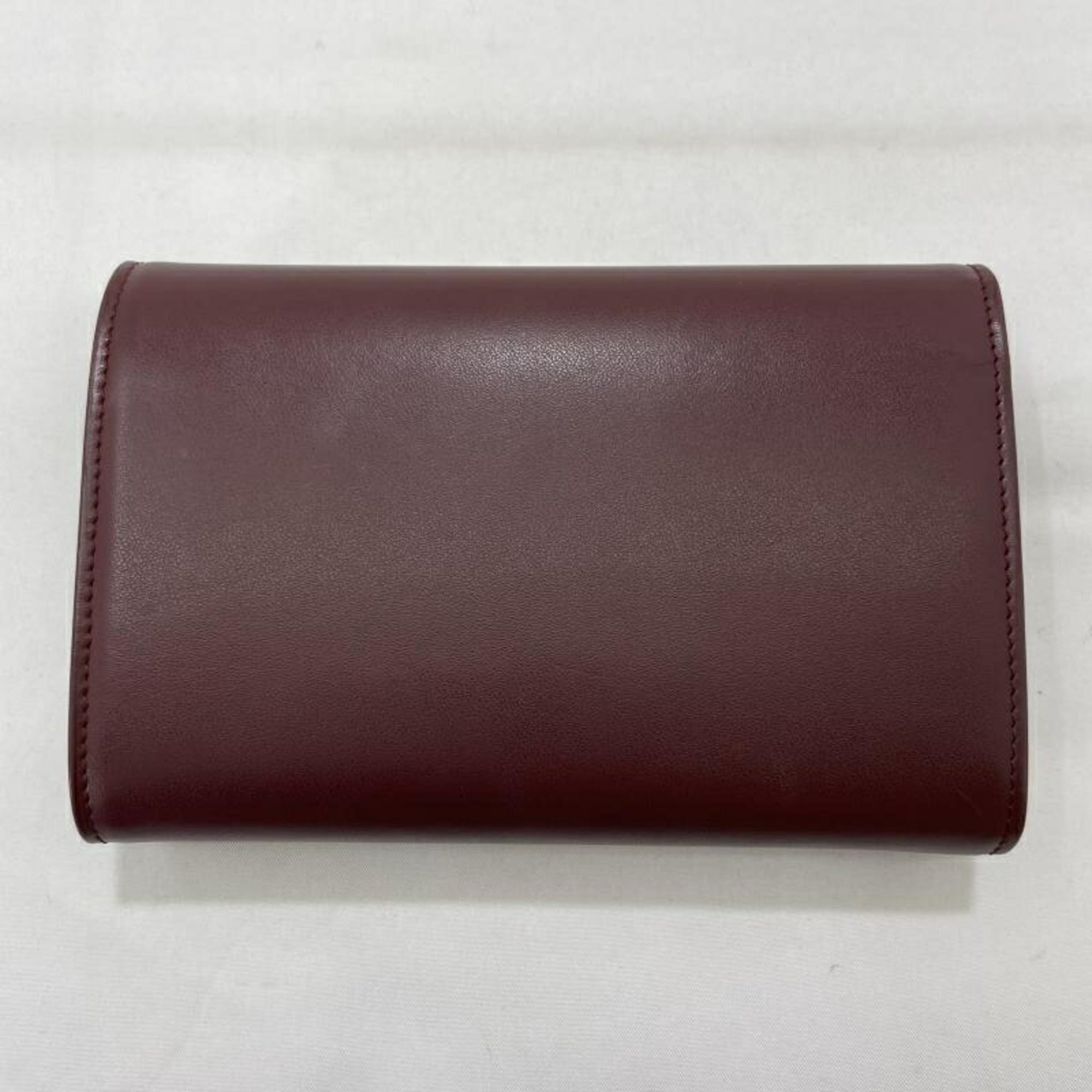 Cartier Red Color Wallet (Bi-Fold) (Pre-Owned)