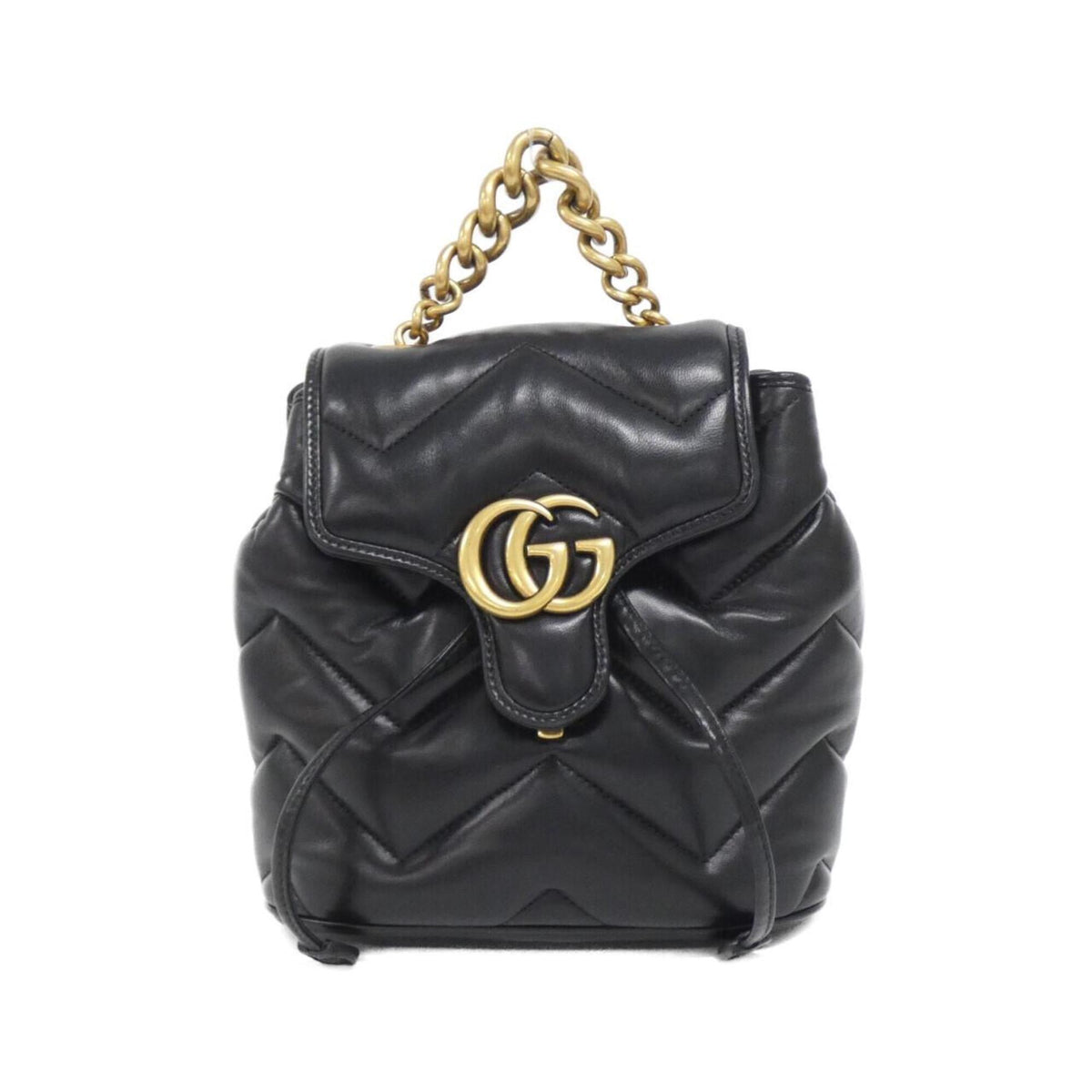 Gucci Black Quilting Leather Backpack (Pre-Owned)