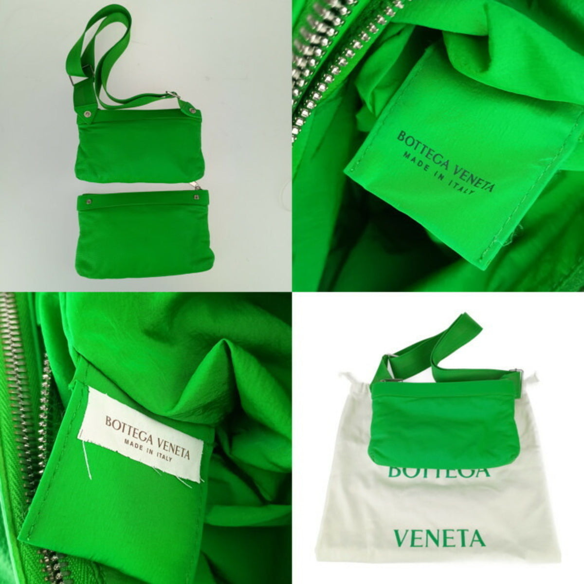 Bottega Veneta Green Leather Shoulder Bag (Pre-Owned)