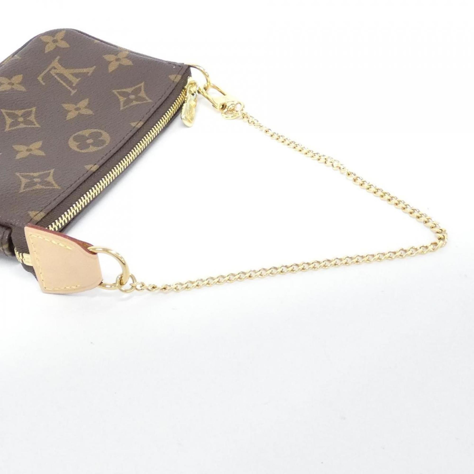 Louis Vuitton Brown Coated Canvas Pochette Pouch (Pre-Owned)