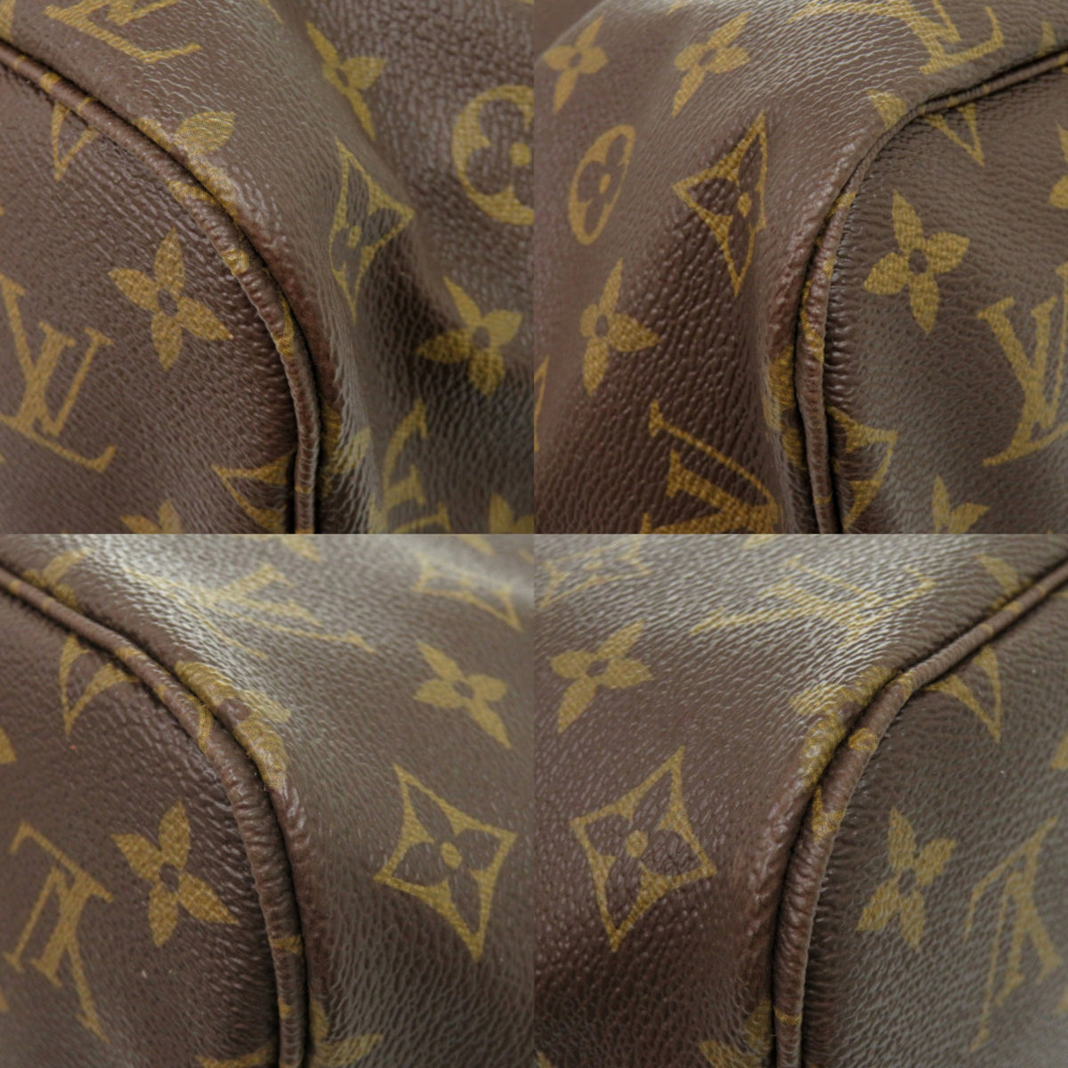 Louis Vuitton Brown Monogram Handbag Pouch Tote Bag (Pre-Owned)