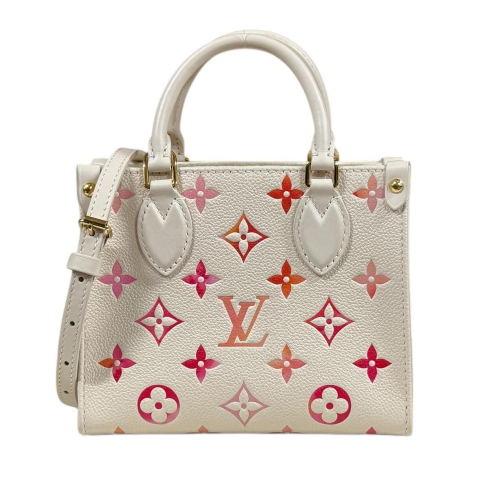 Louis Vuitton Orange Pink White Monogram Empreinte Shoulder Bag (Pre-Owned)