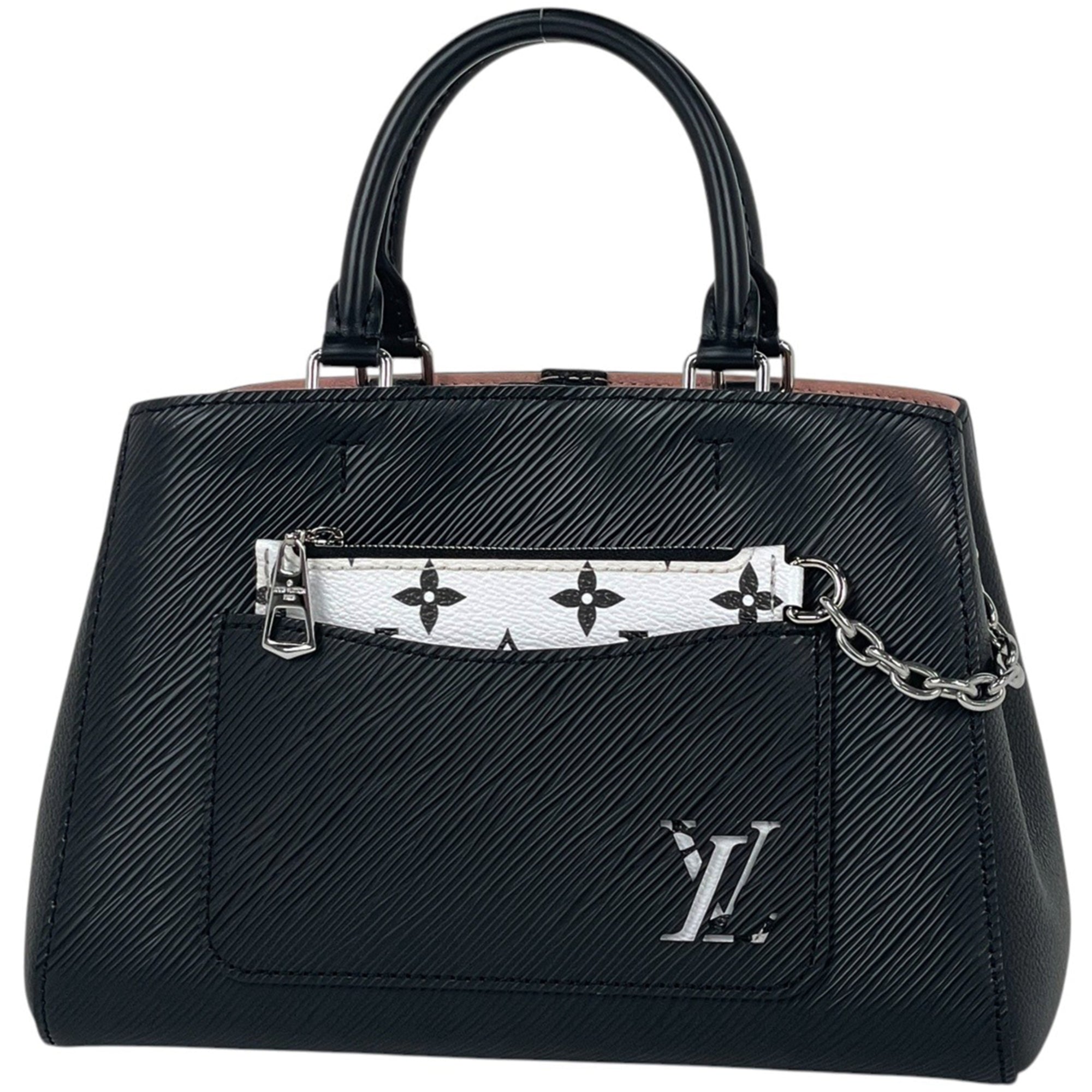 Louis Vuitton Black Noir Epi Leather Handbag Pouch (Pre-Owned)