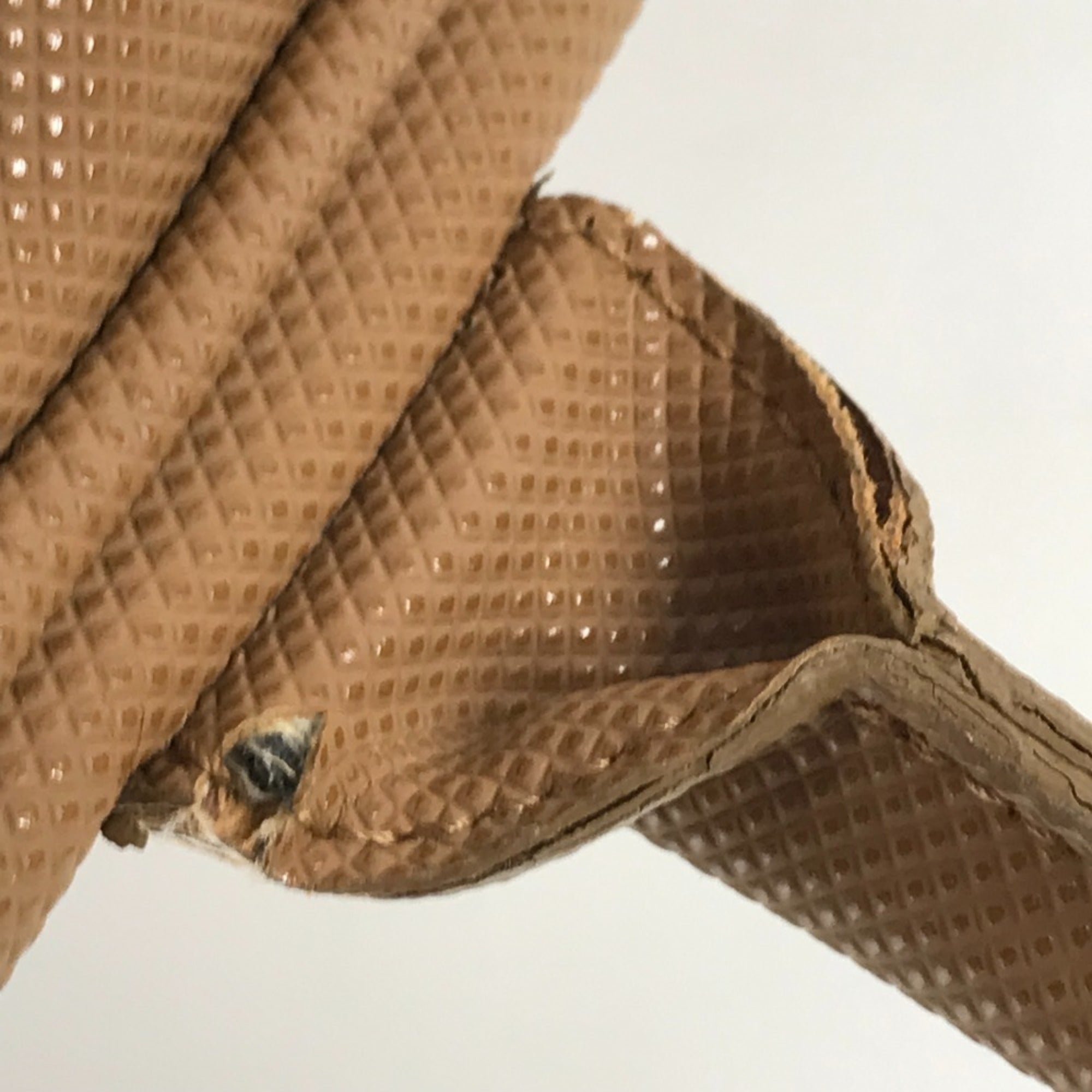 Bottega Veneta Beige Orange Pvc Boston Bag Shoulder Bag (Pre-Owned)