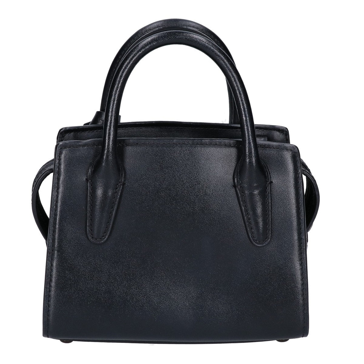 Coach Black Leather Handbag (Pre-Owned)