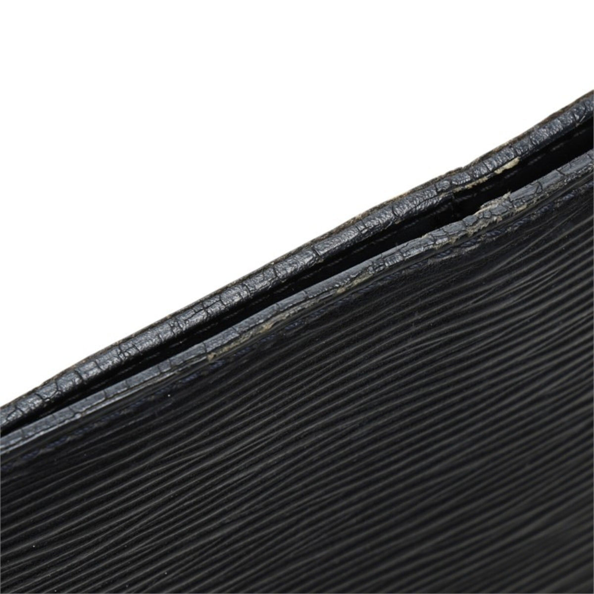 Louis Vuitton Black Noir Leather Shoulder Bag Tote Bag (Pre-Owned)