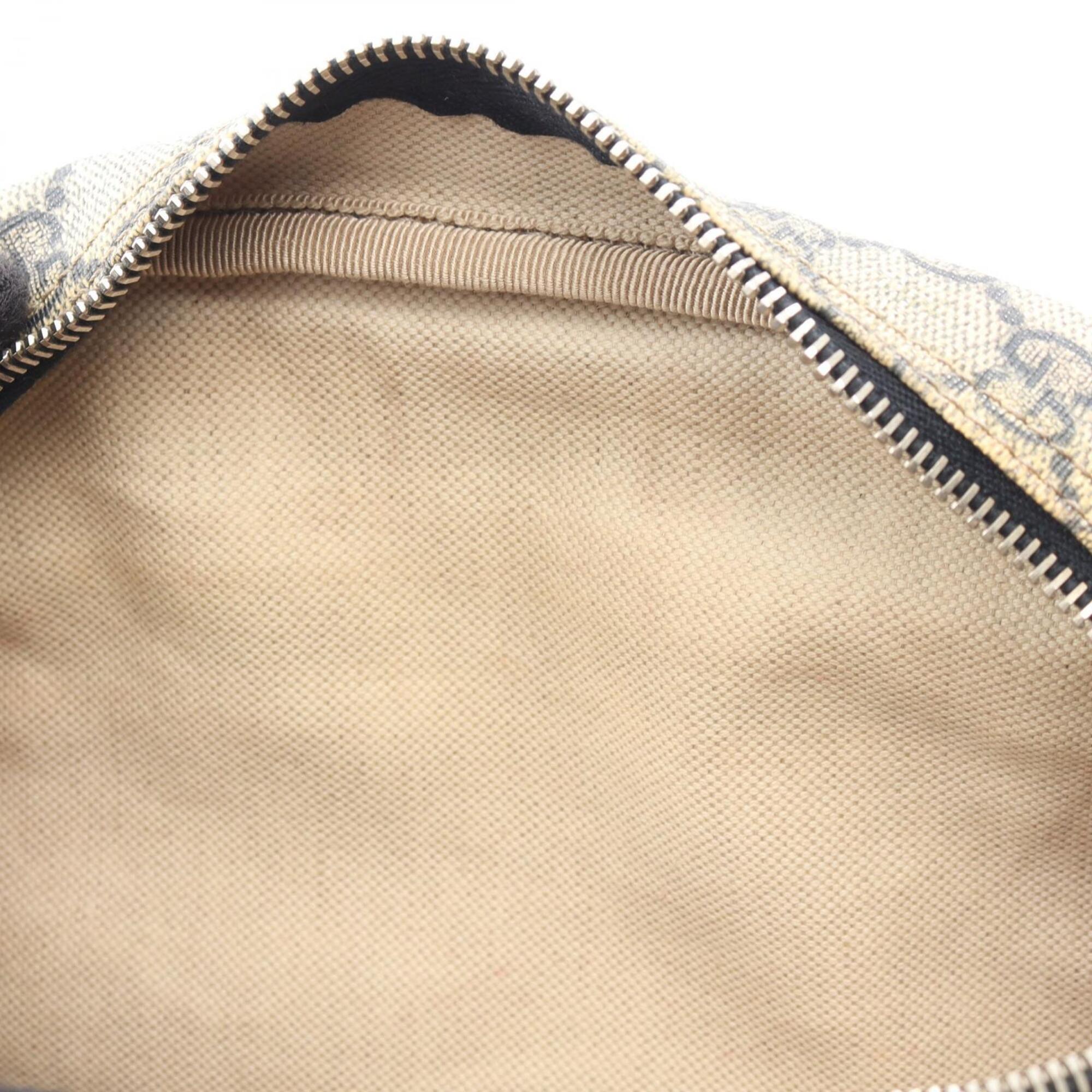 Gucci Beige Navy Gg Supreme Leather Handbag Shoulder Bag (Pre-Owned)