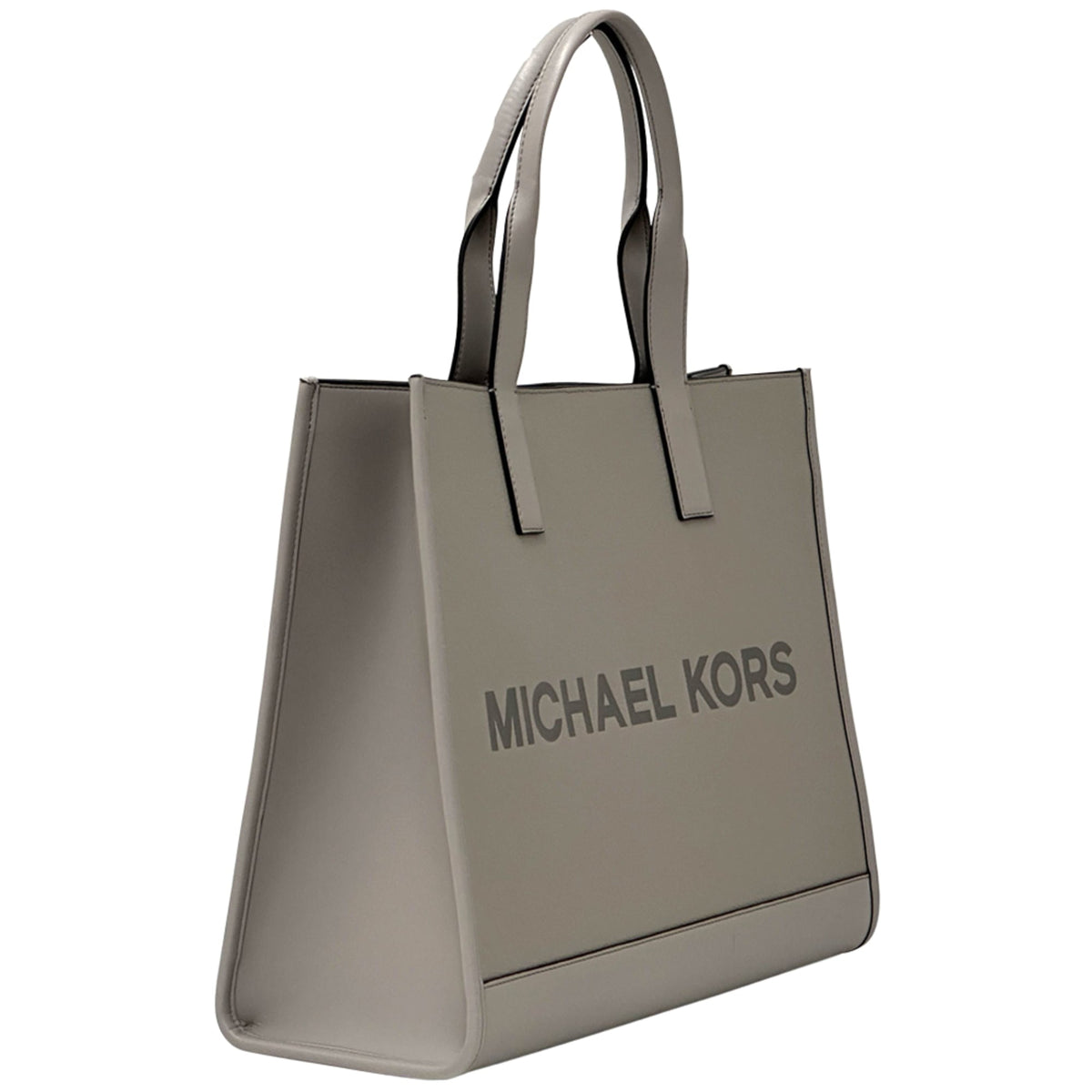 Michael Kors Gray Leather Handbag Tote Bag (Pre-Owned)