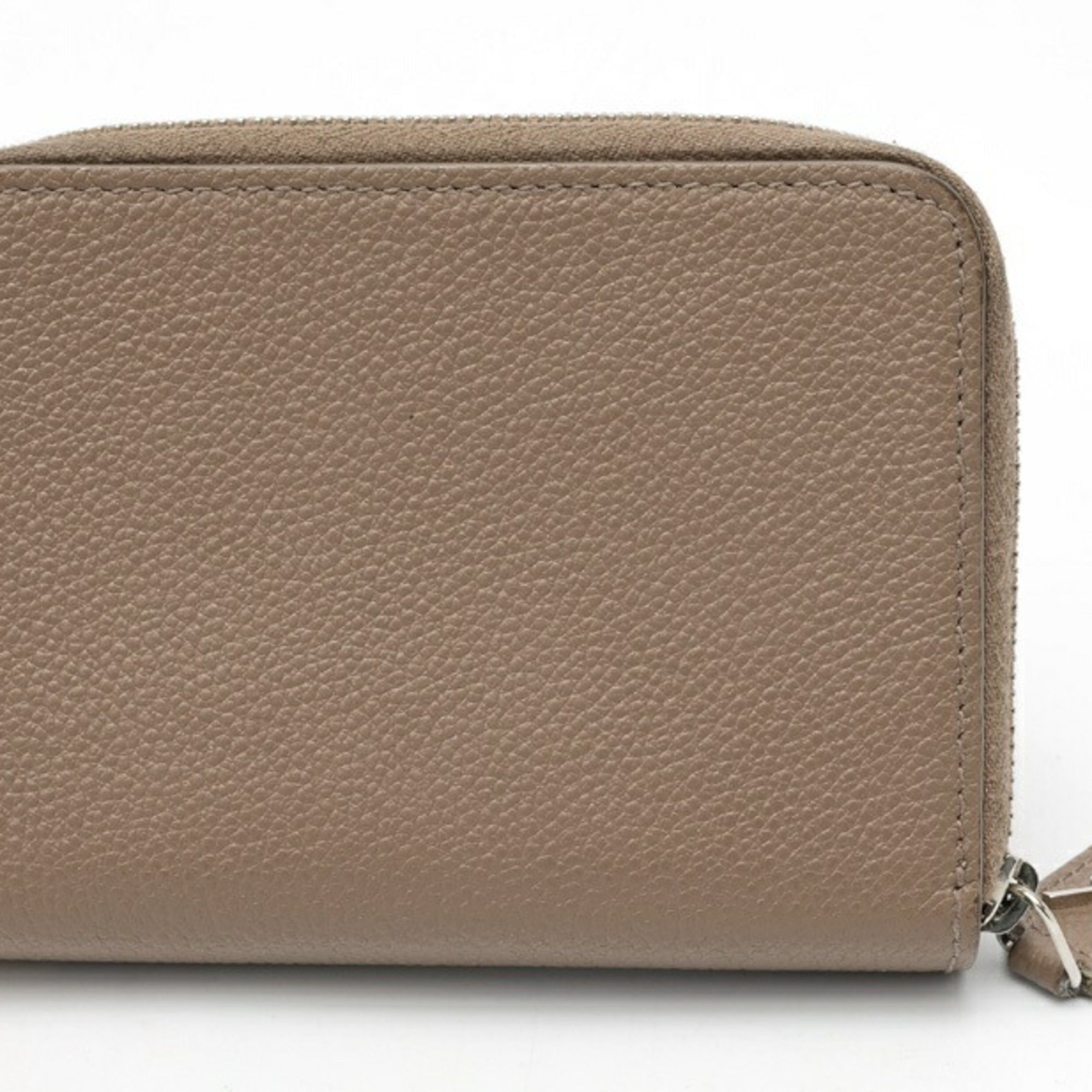 Saint Laurent Grayish Leather Wallet (Bi-Fold) (Pre-Owned)