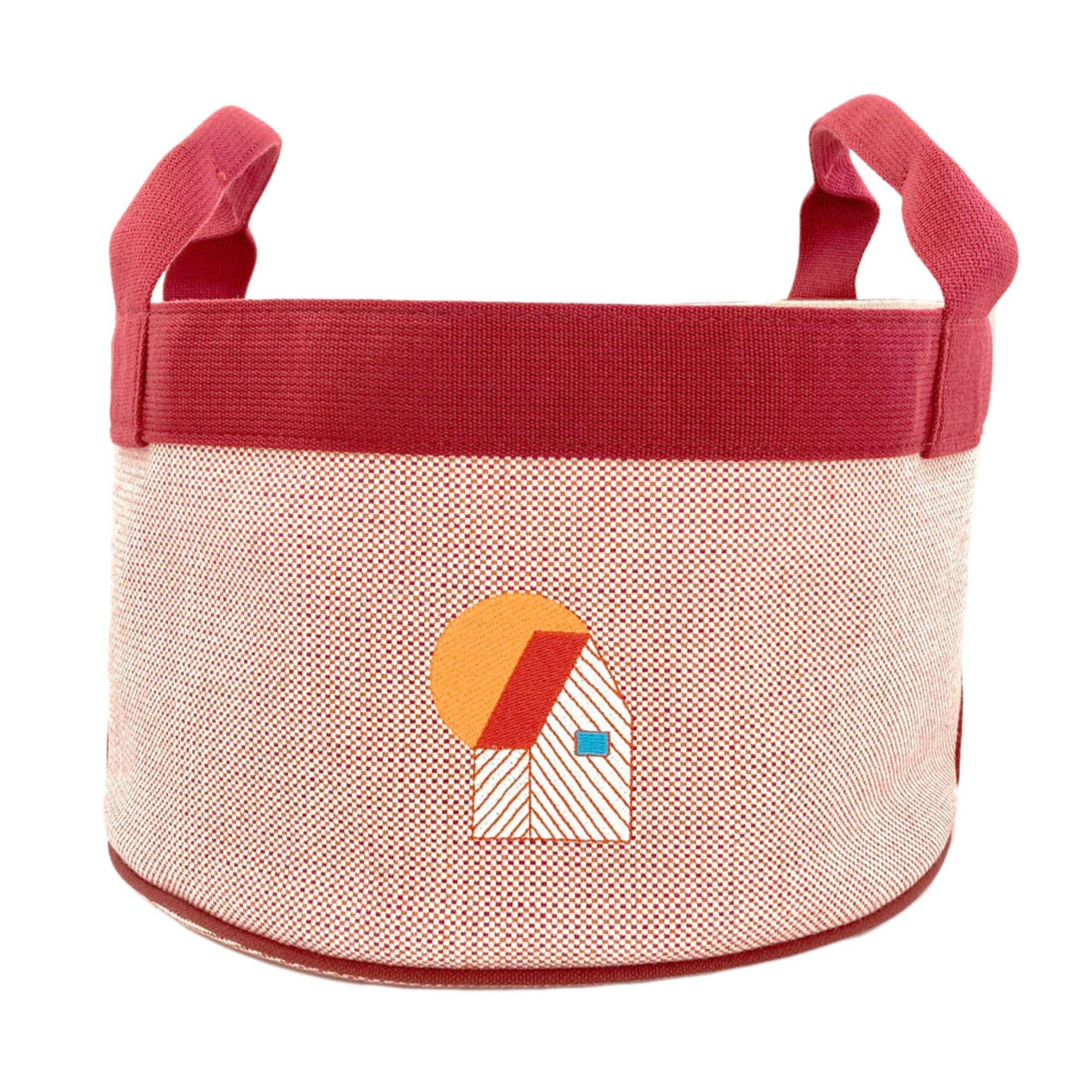Hermes Orange Raspberry Cotton Handbag (Pre-Owned)
