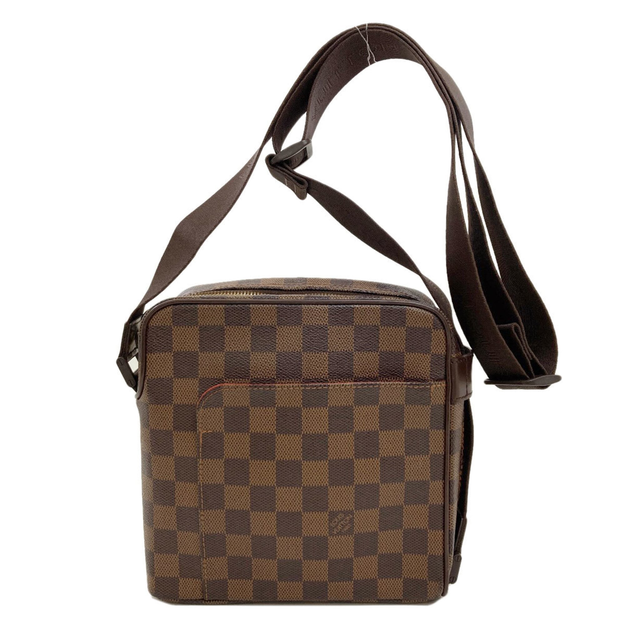 Louis Vuitton Brown Damier Canvas Ebene Damier Canvas Shoulder Bag (Pre-Owned)