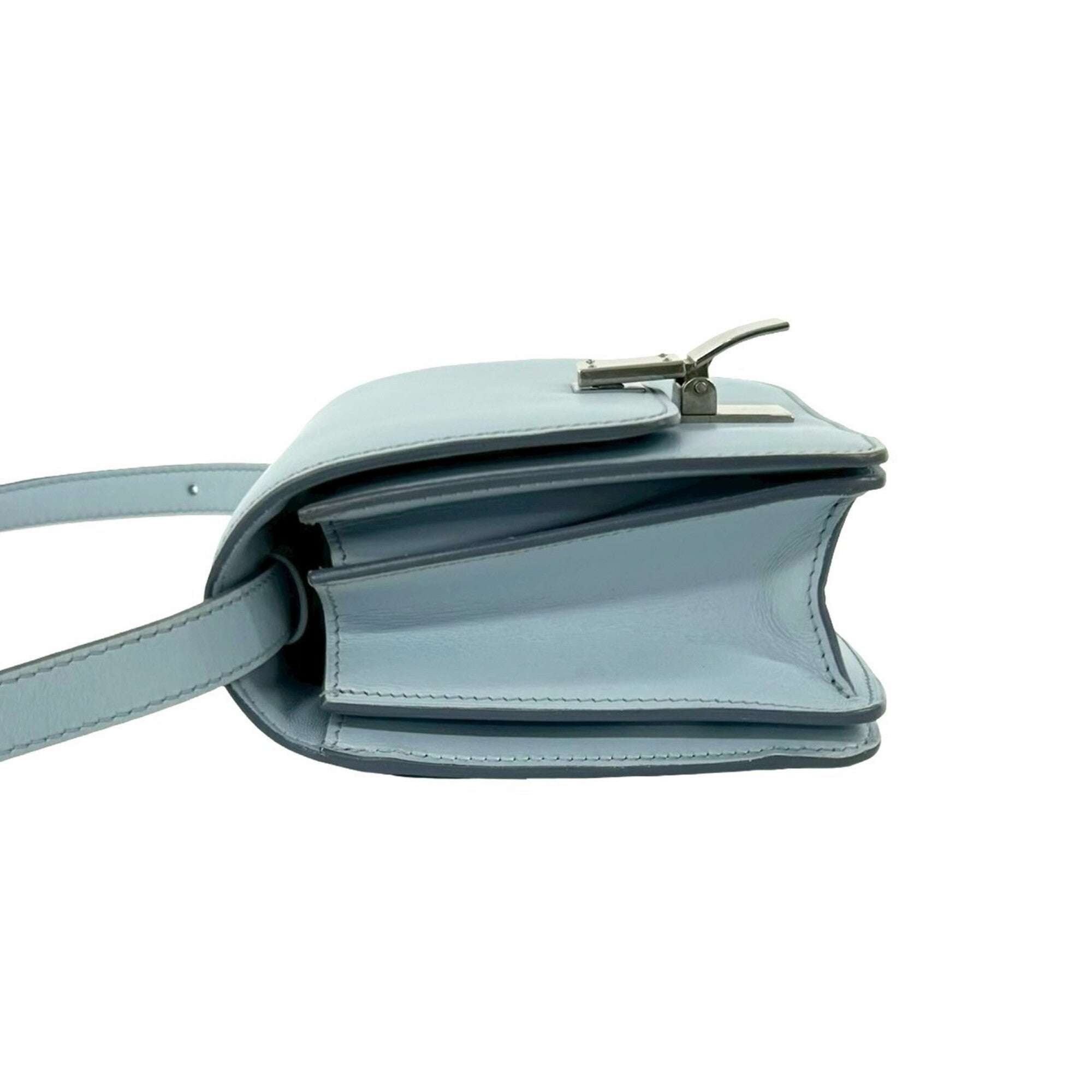 Celine Blue Leather Pochette Shoulder Bag (Pre-Owned)