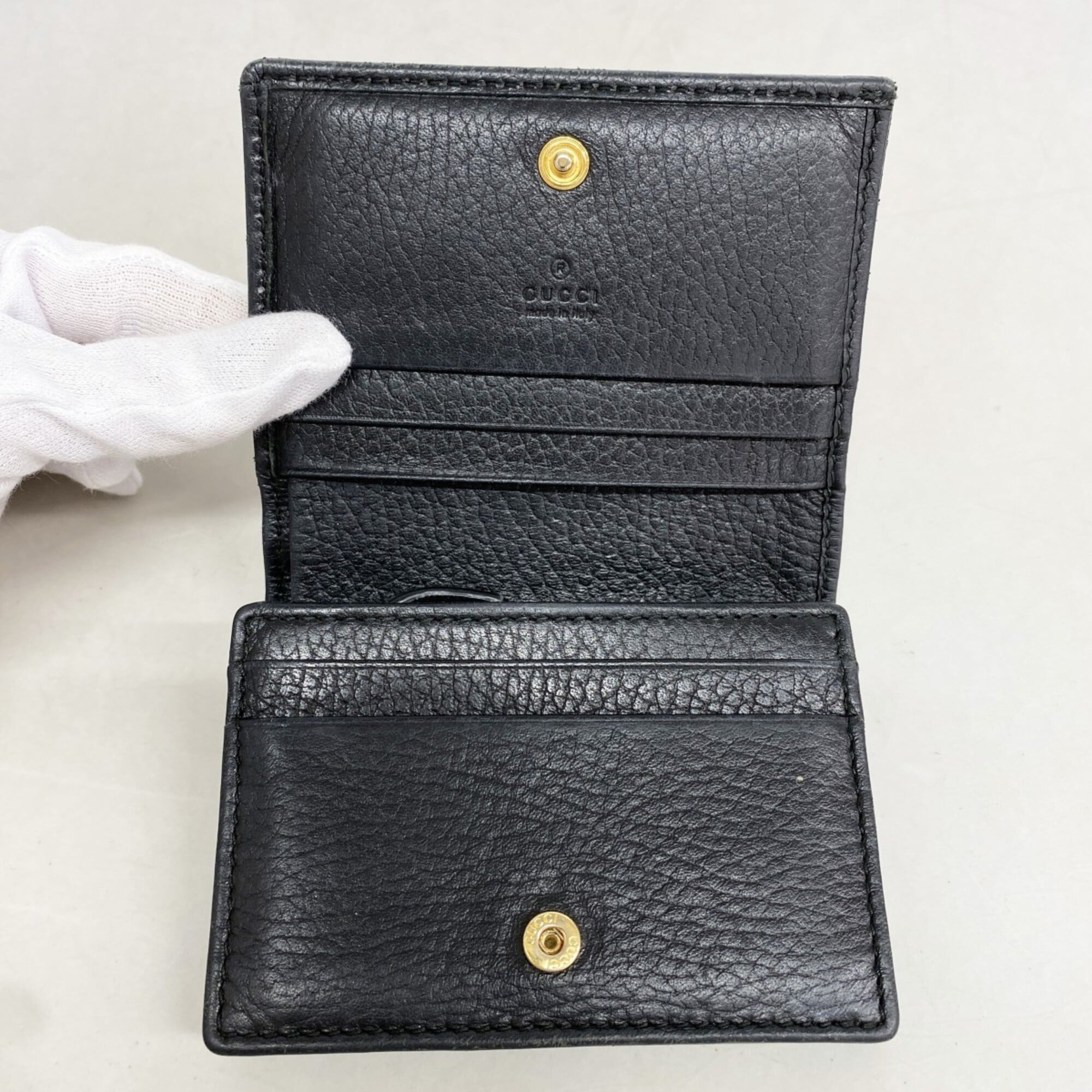 Gucci Black Leather Wallet (Bi-Fold) (Pre-Owned)