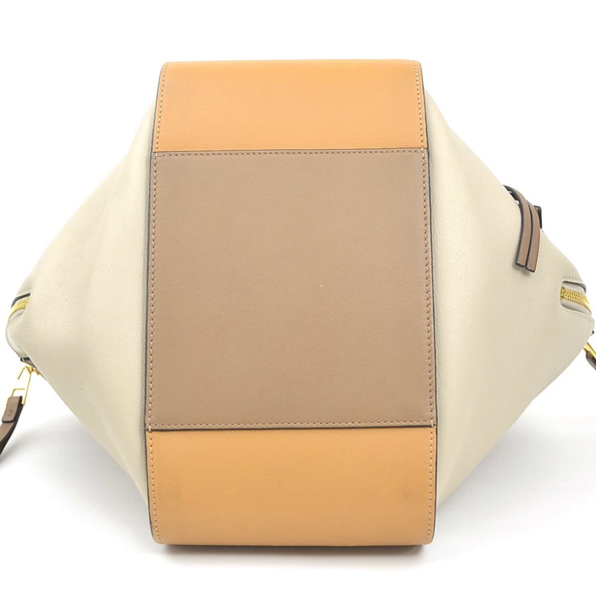 Loewe Brown Grayish Leather Handbag Shoulder Bag (Pre-Owned)