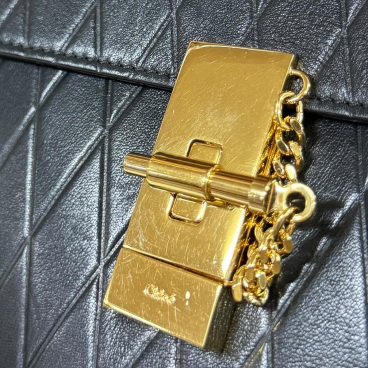Chloé Black Leather Suede Shoulder Bag (Pre-Owned)