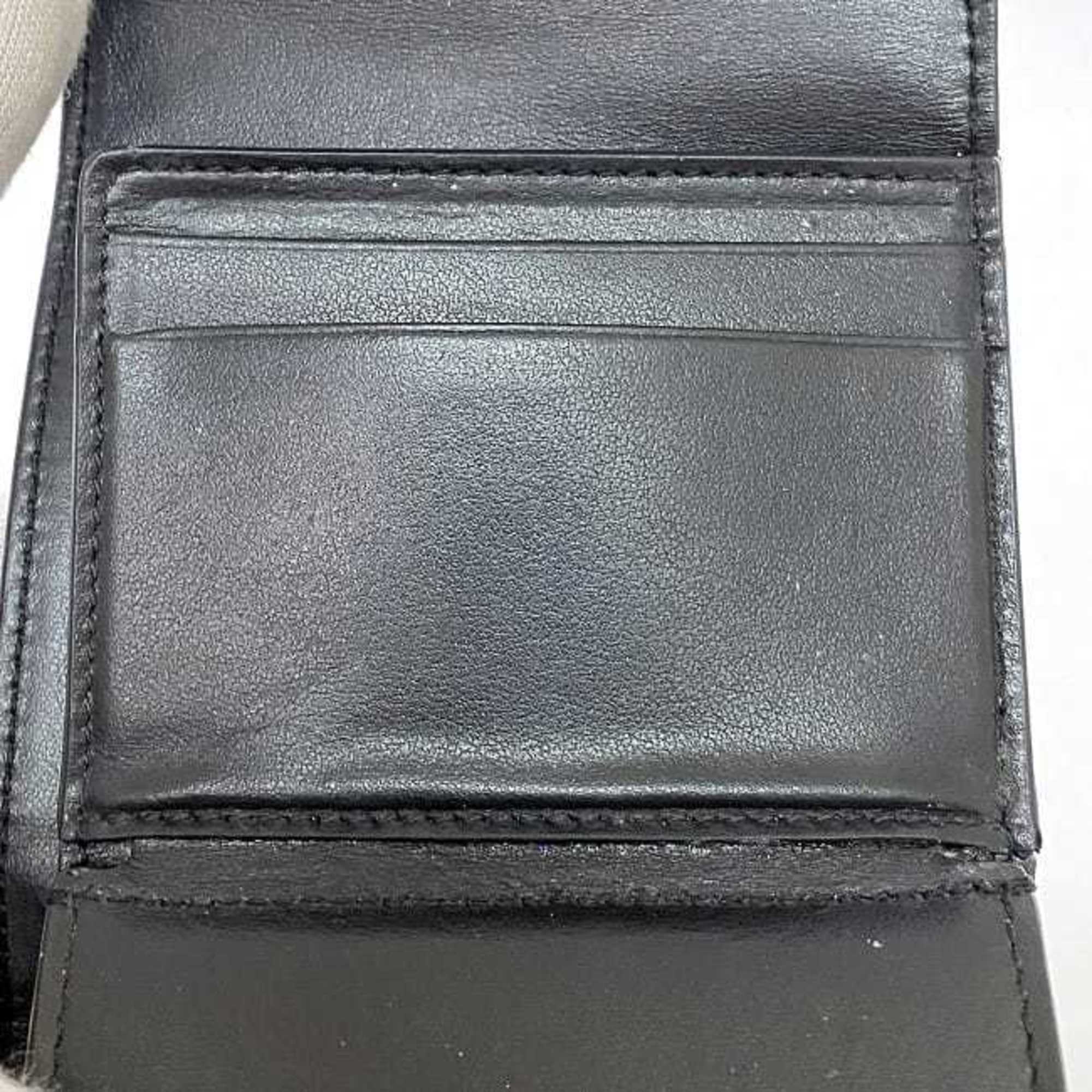 Celine Black Leather Wallet (Tri-Fold) (Pre-Owned)