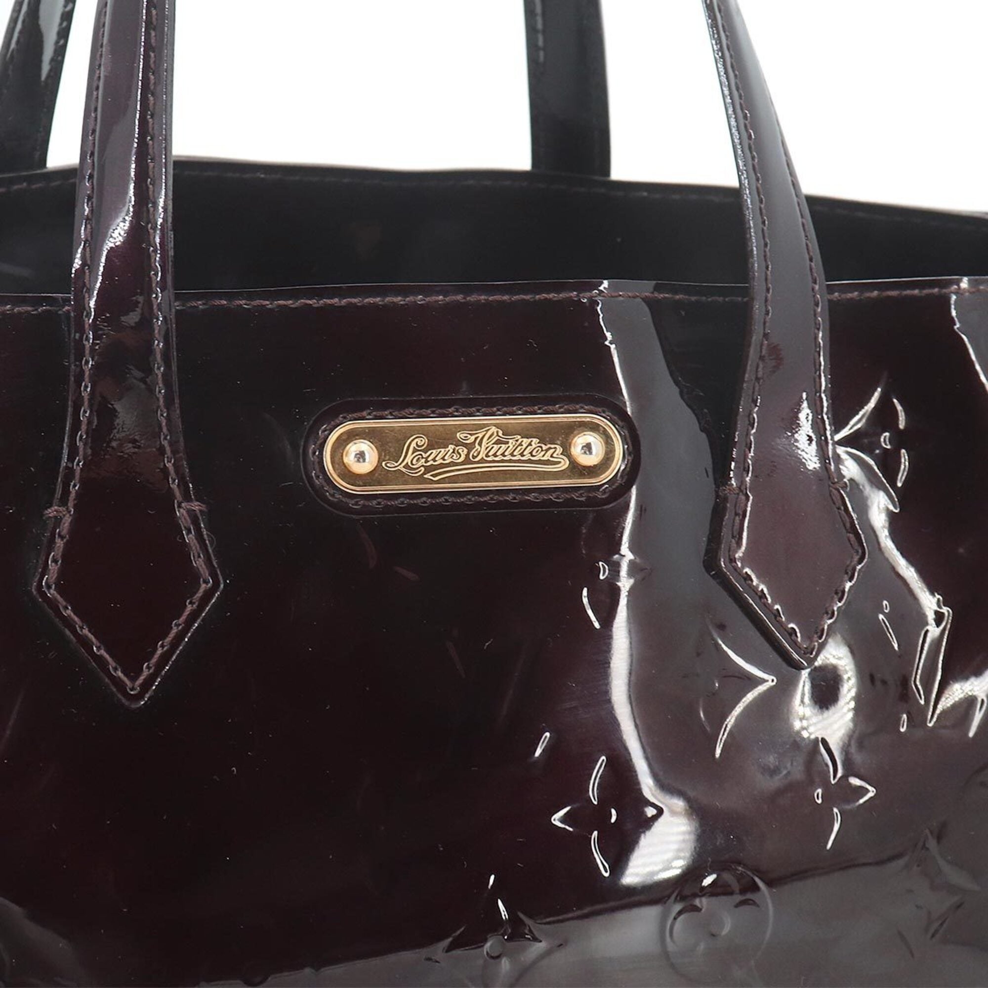 Louis Vuitton Amarante Monogram Vernis Handbag (Pre-Owned)