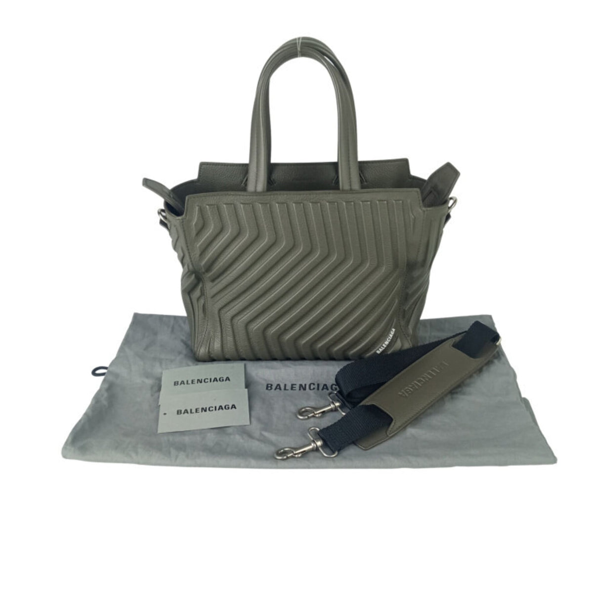 Balenciaga Khaki Leather Handbag Shoulder Bag (Pre-Owned)