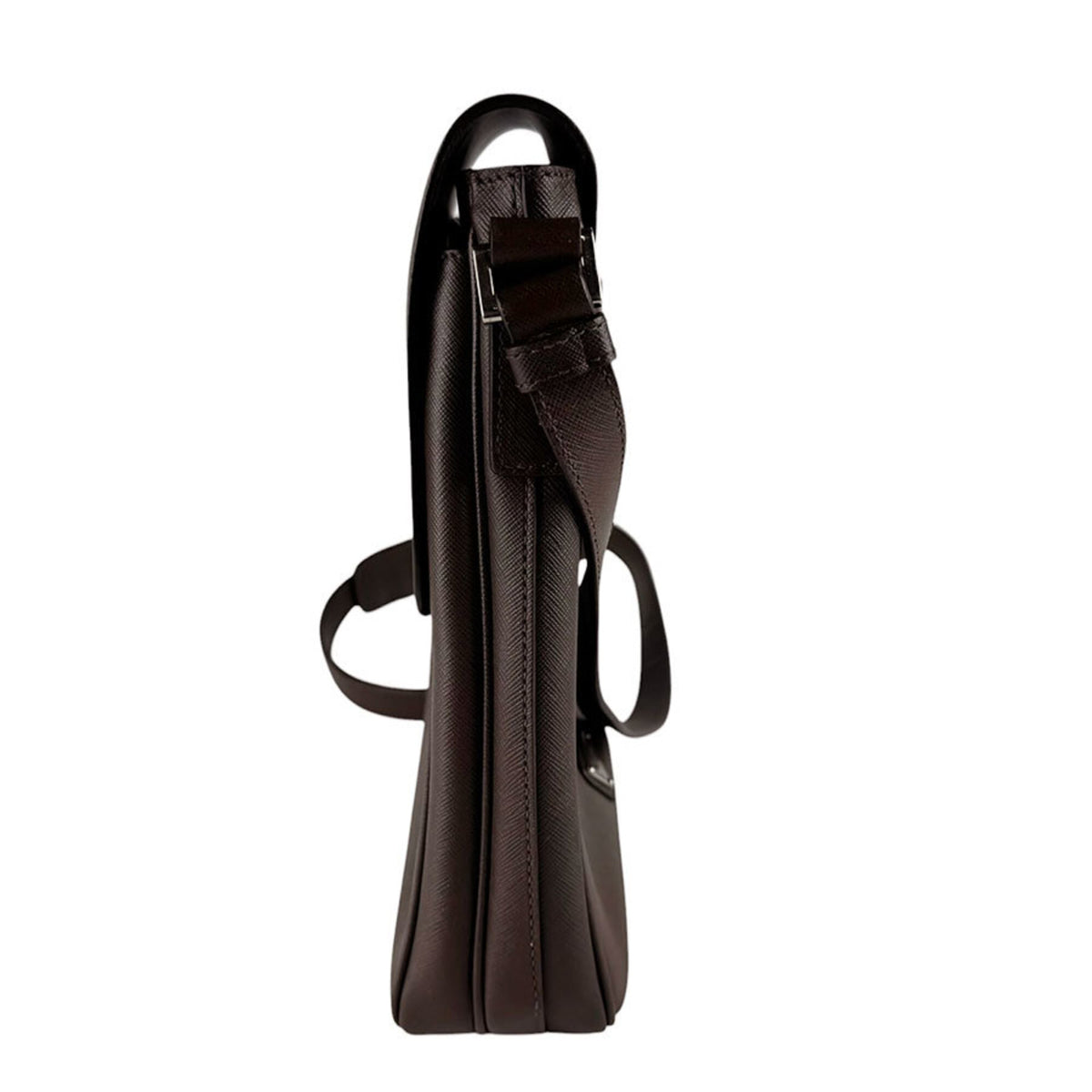 Prada Brown Leather Shoulder Bag (Pre-Owned)