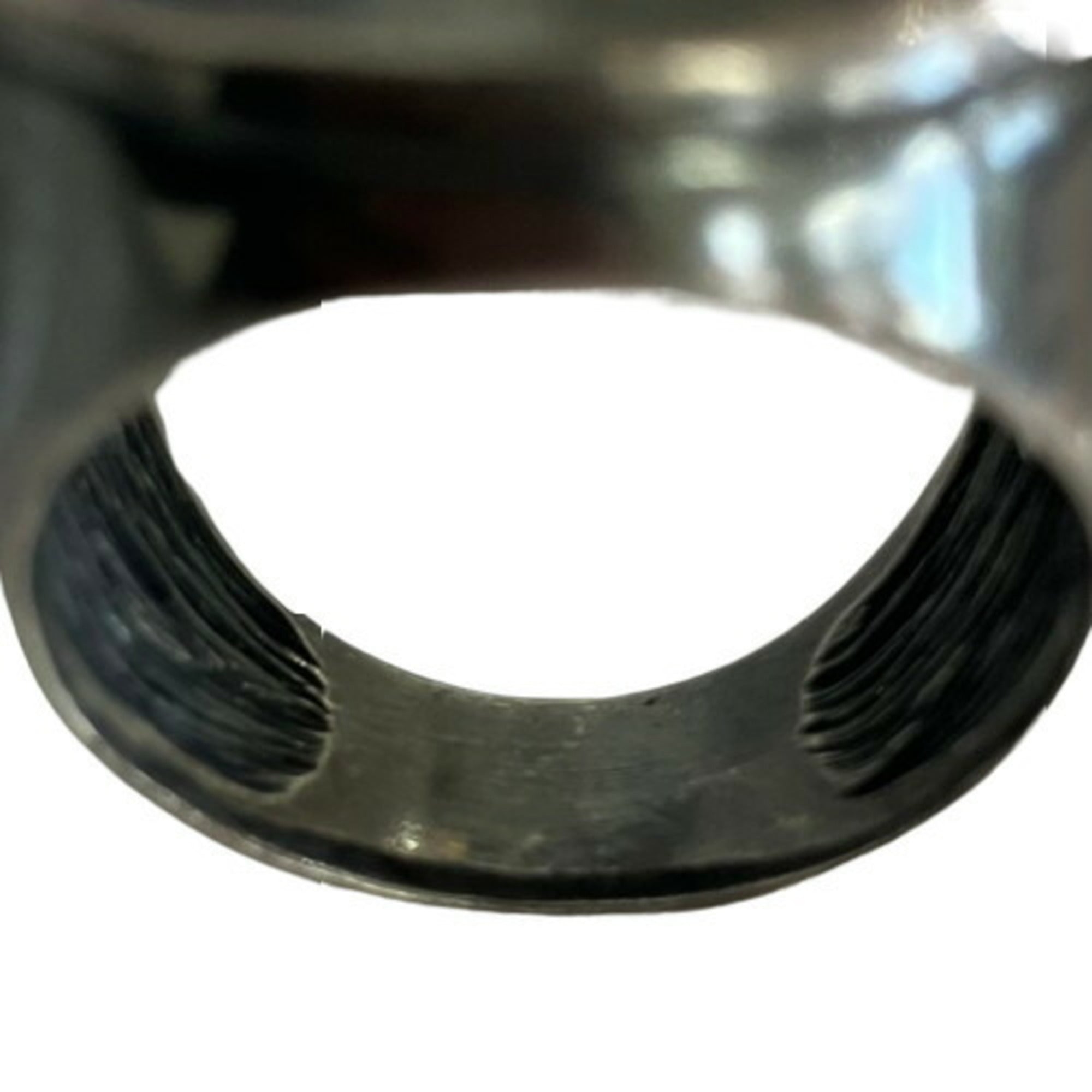 Bottega Veneta Silver Silver 925 Band Ring (Pre-Owned)