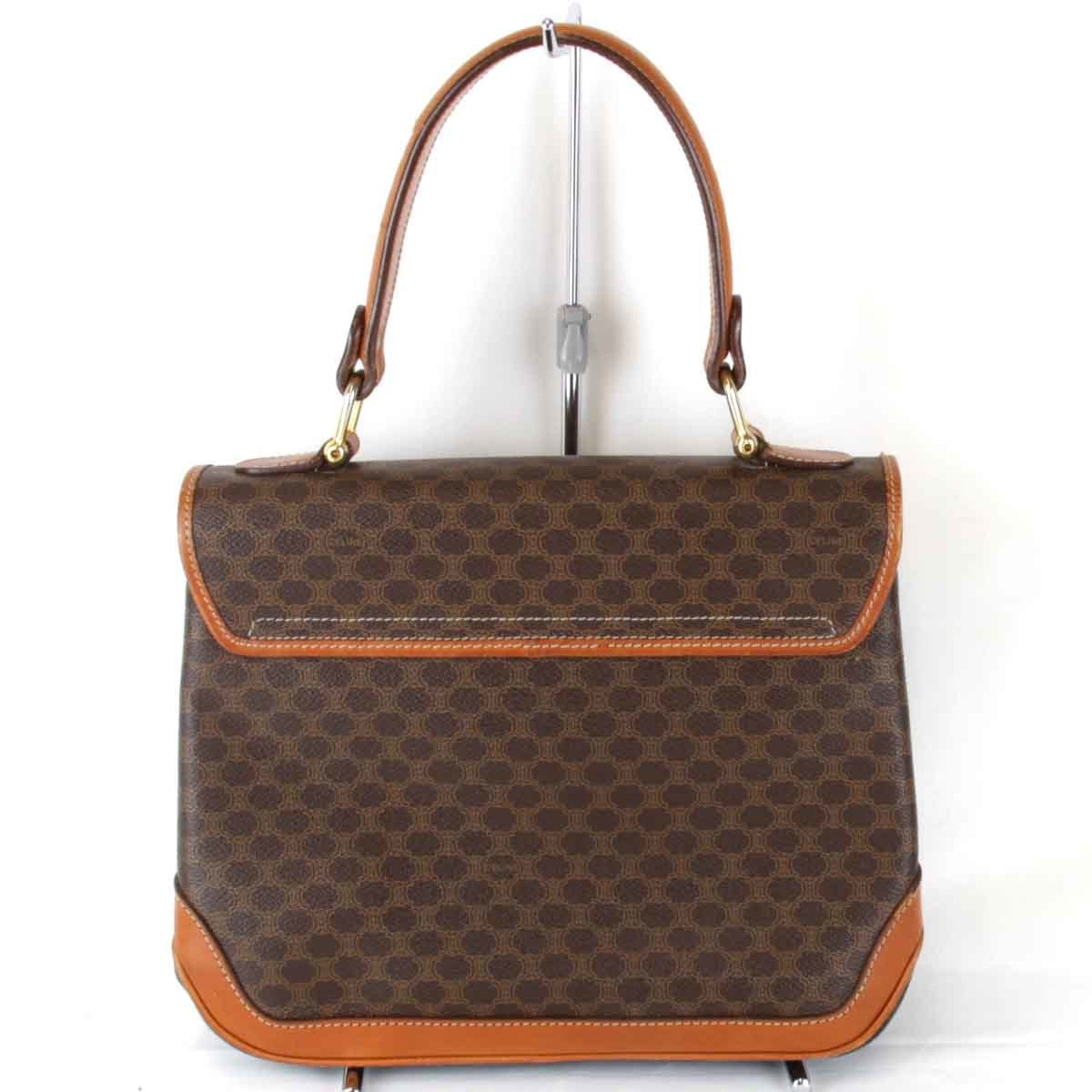 Celine Brown Leather Pvc Handbag (Pre-Owned)